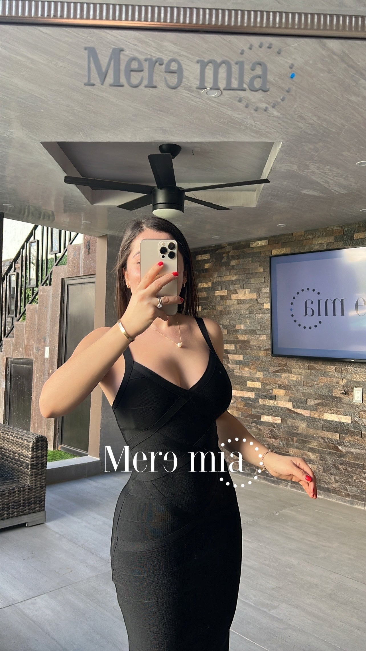 Vestido negro largo