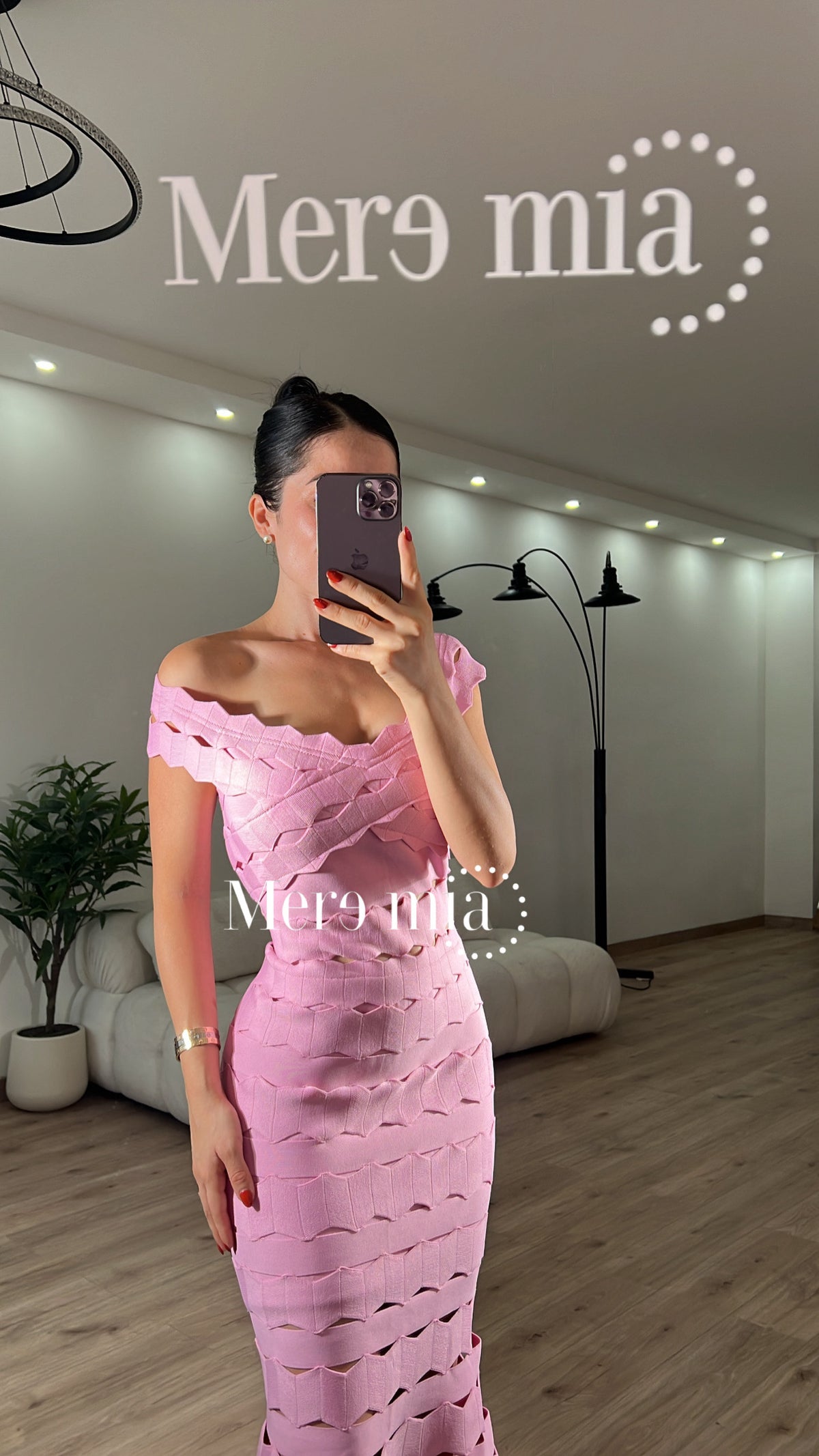 Vestido bug ruff hombros
