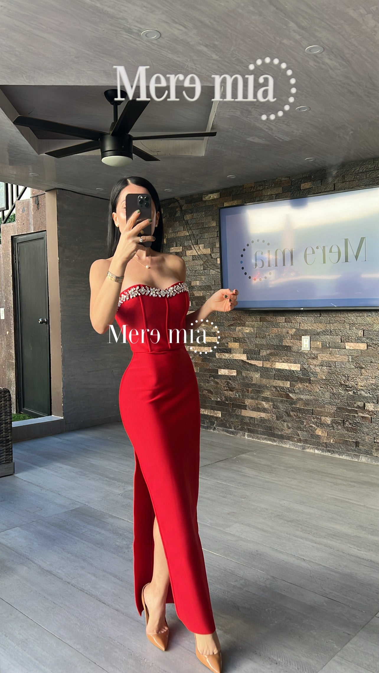 Vestido apl arr
