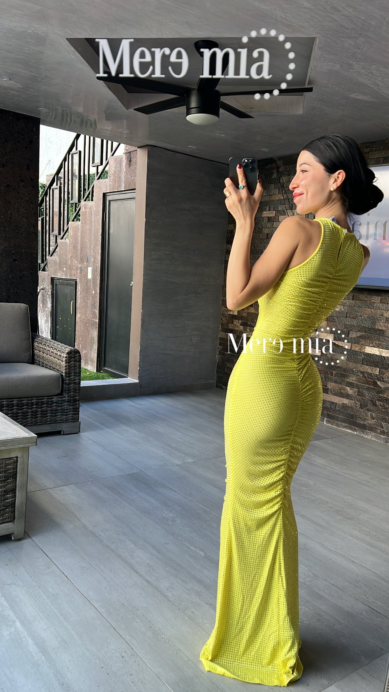 Vestido puntos plisado