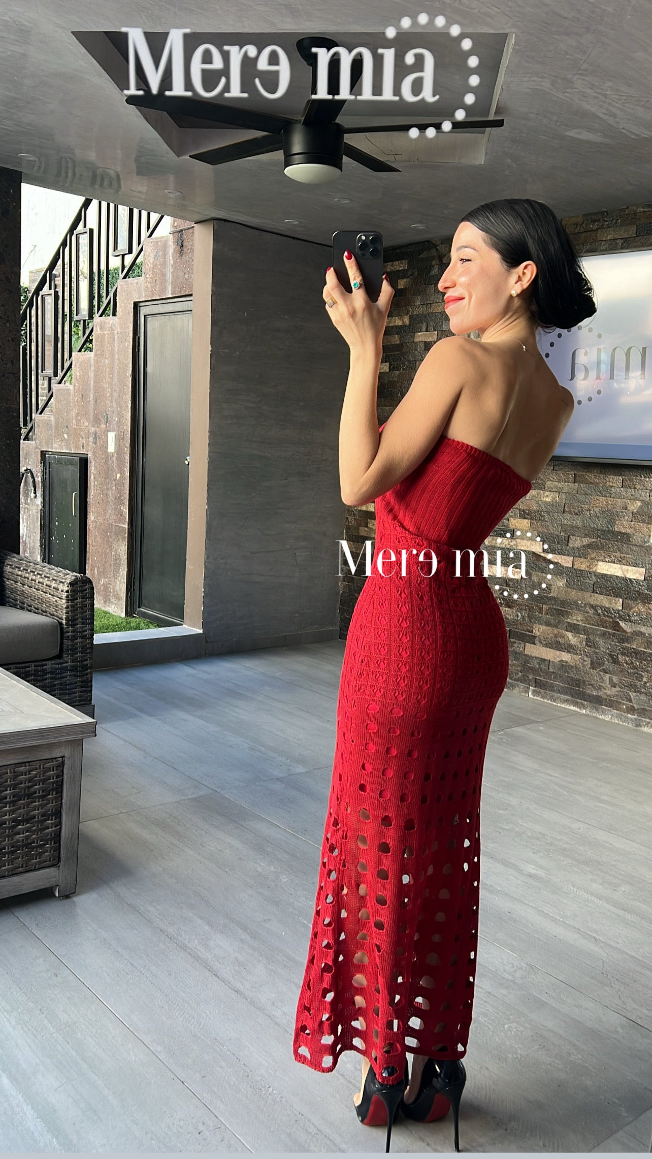 Vestido rojo playero