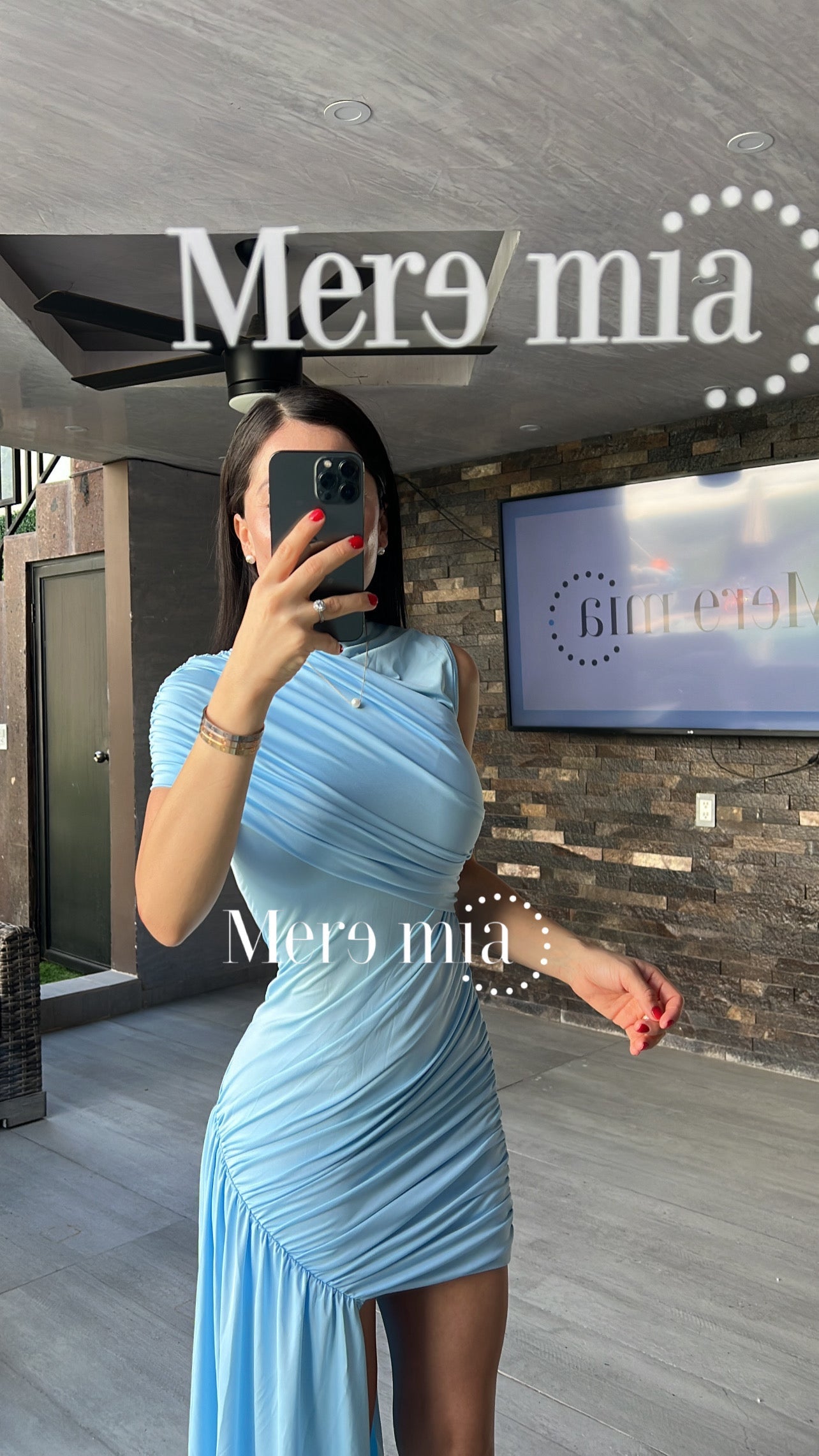 Vestido cruzado estola