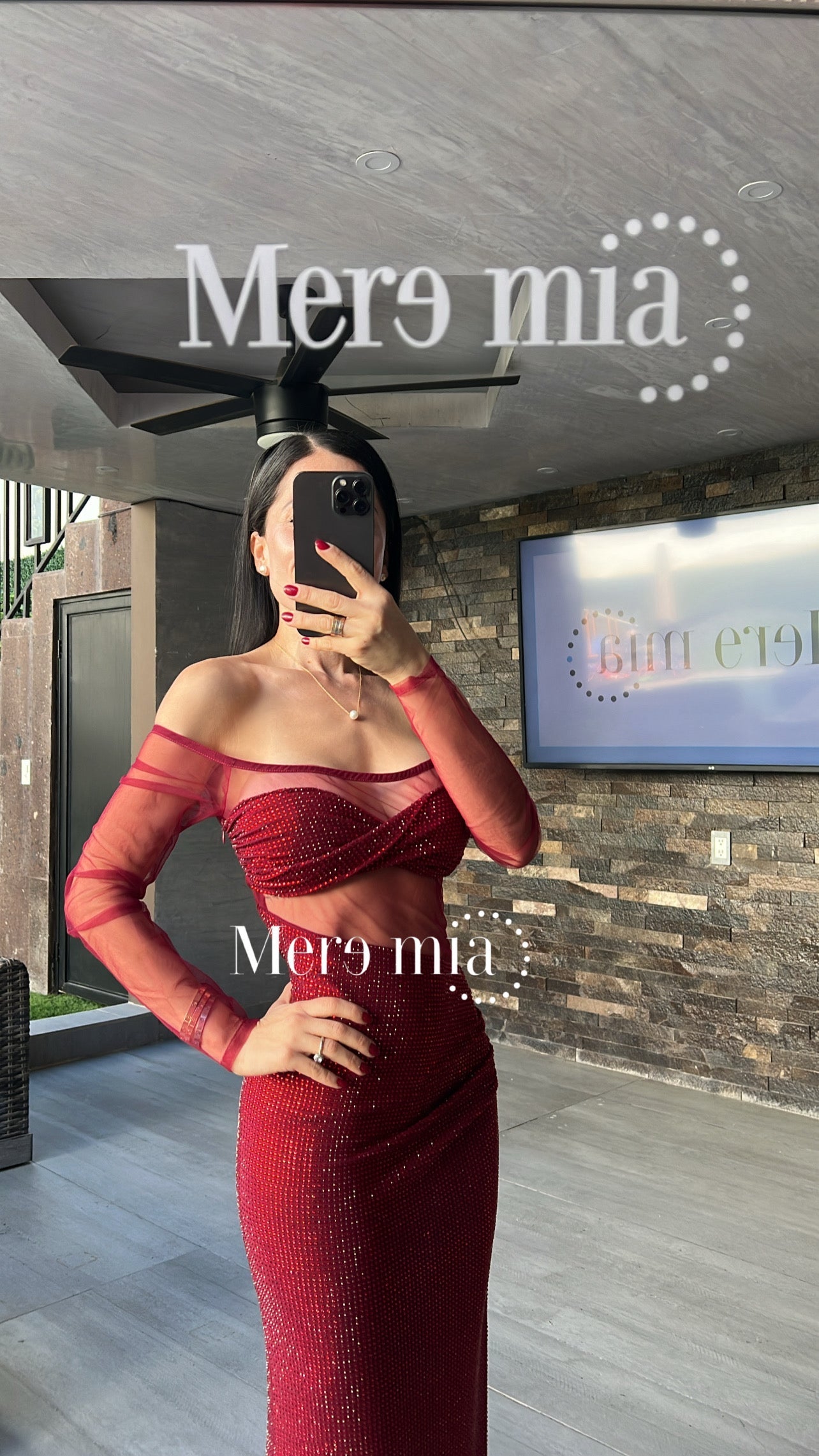 Vestido puntos ml malla