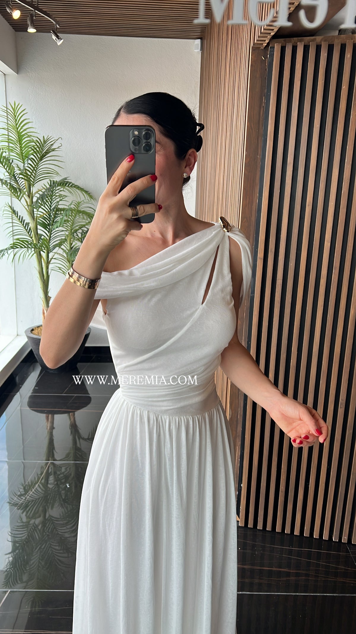 Vestido olan plisado str