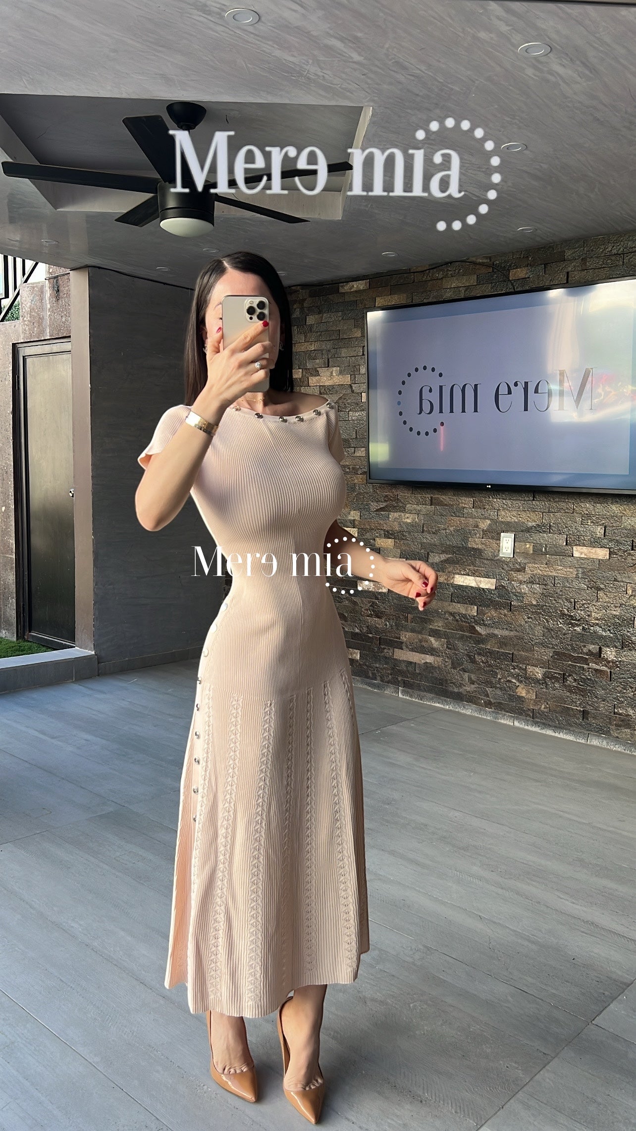 Vestido melón mc
