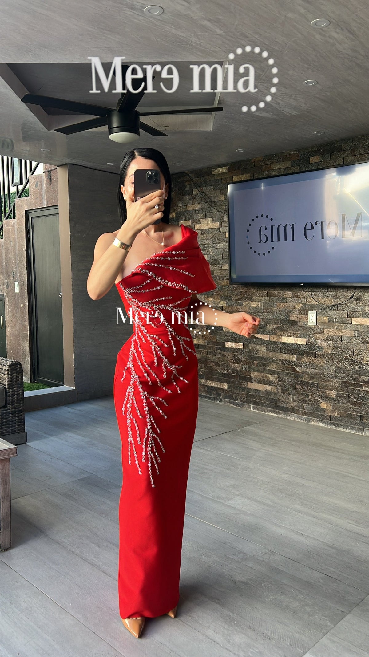 Vestido ramas tul