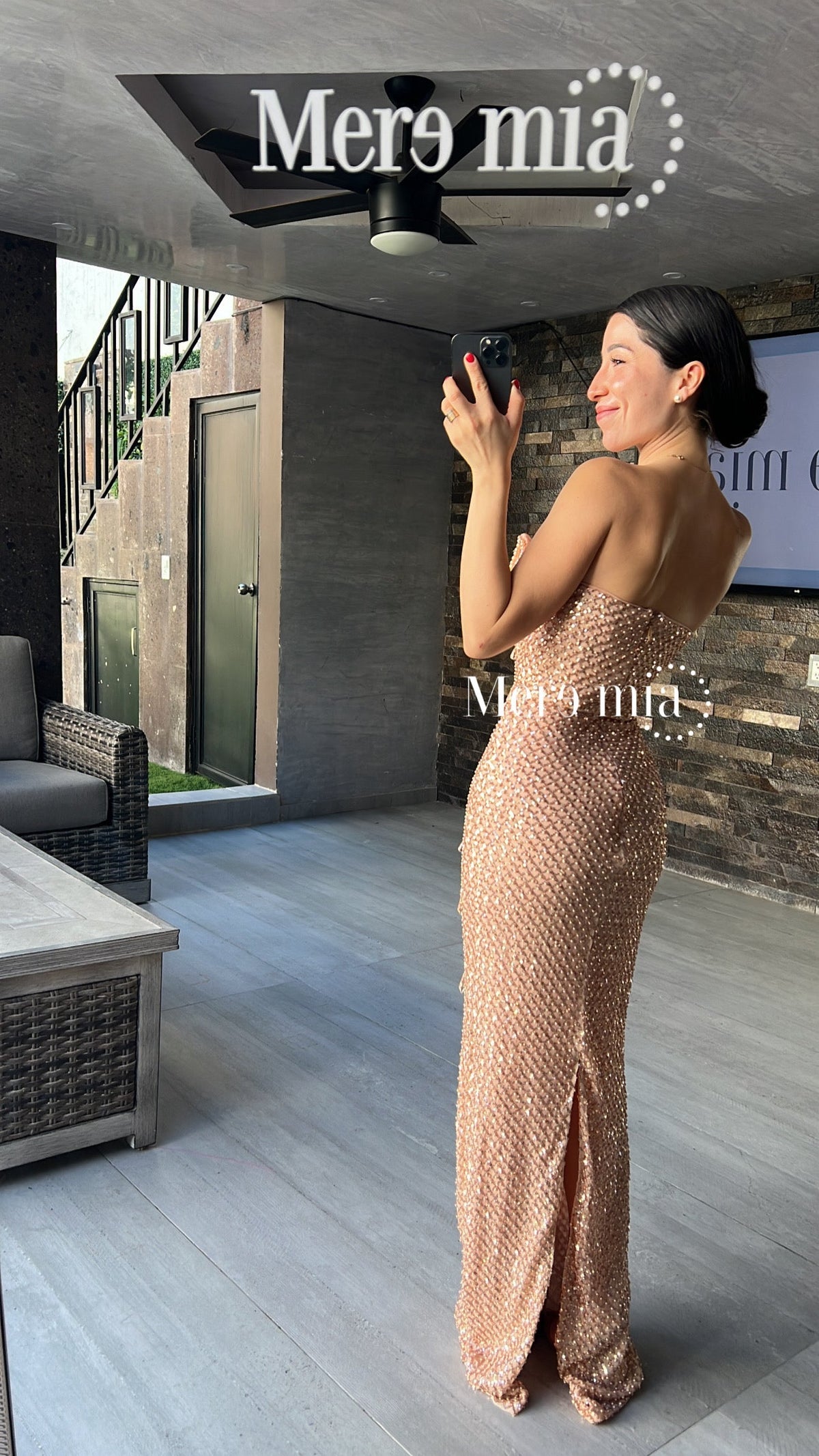 Vestido perlas lent largo
