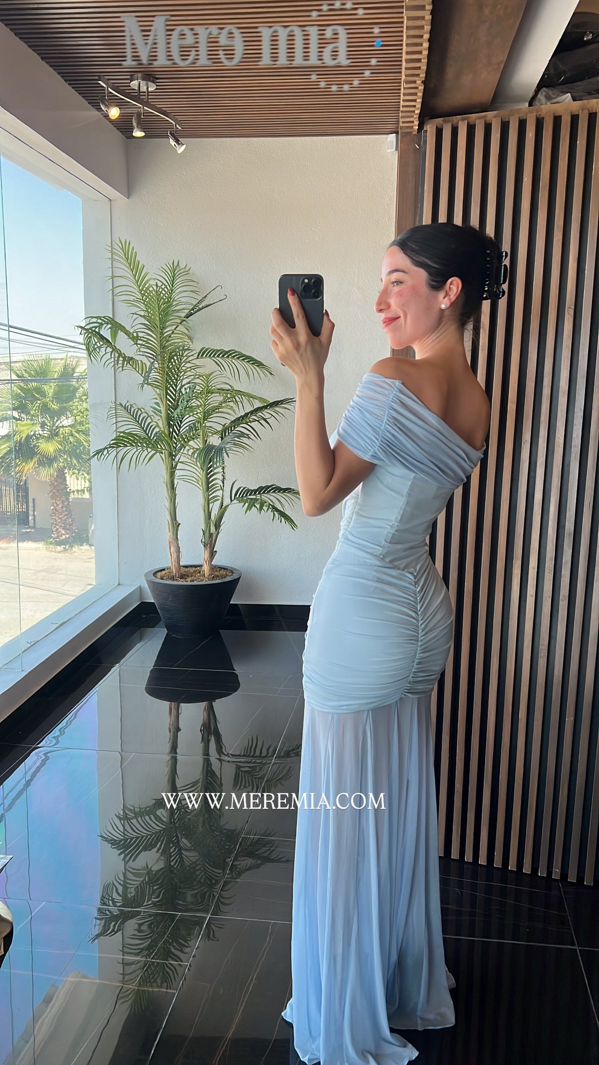 Vestido plisado hom