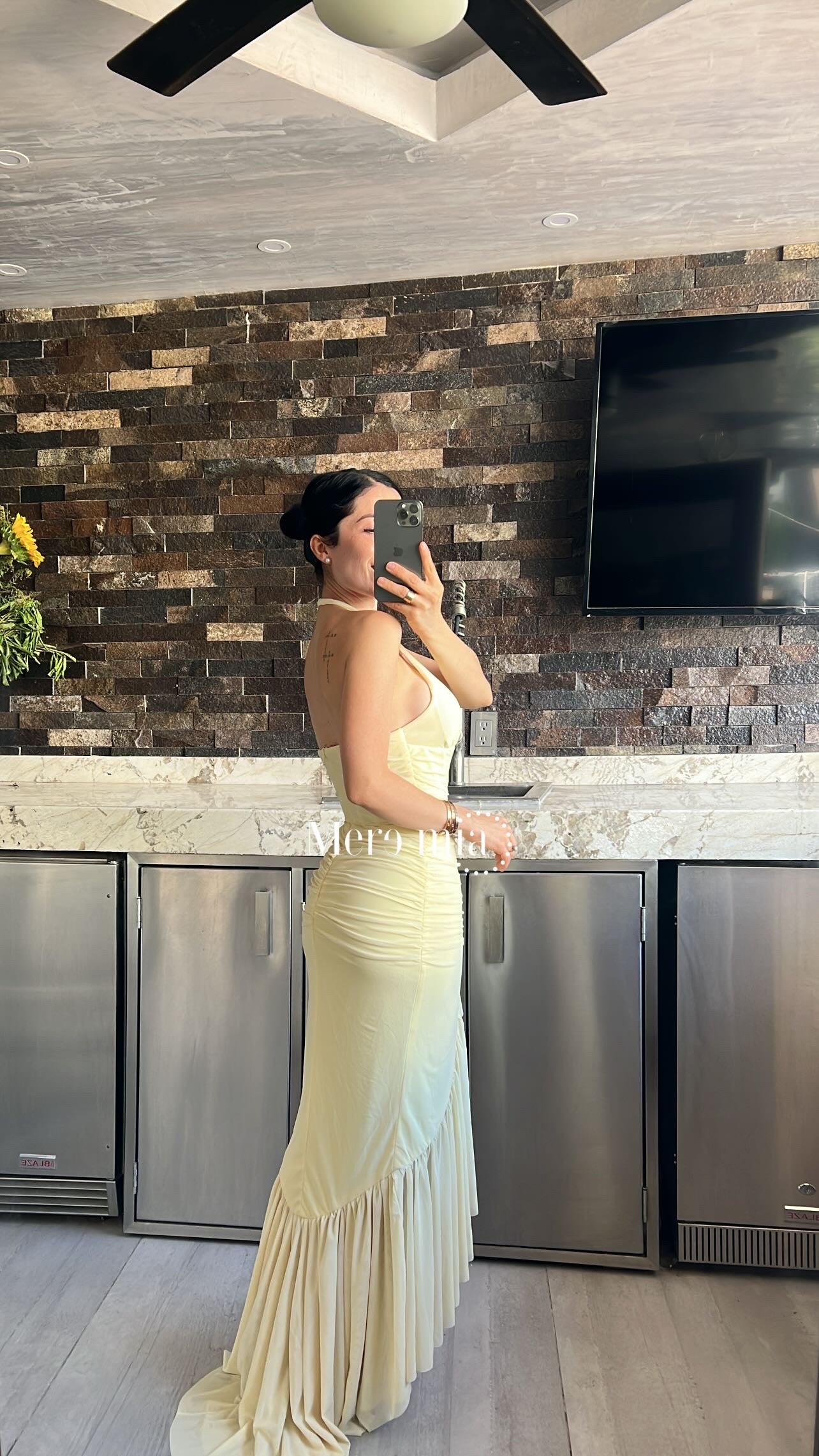 Vestido esc plisado midi