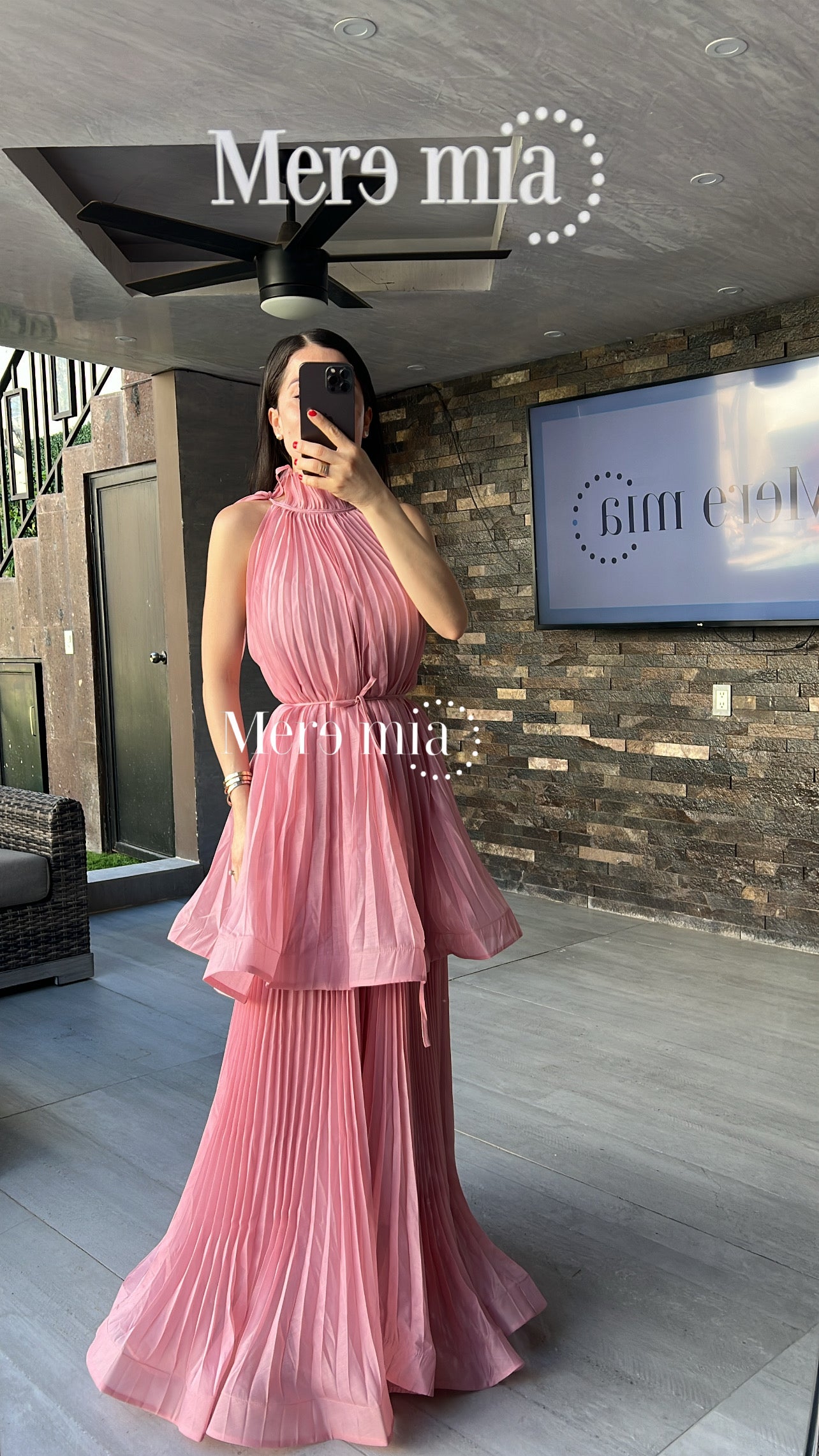 Vestido olanes ampón