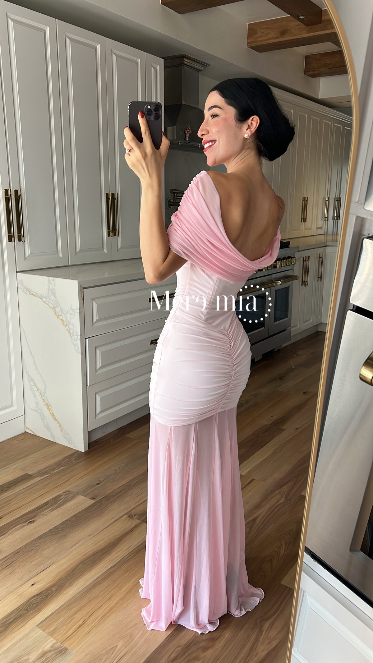 Vestido plisado hom