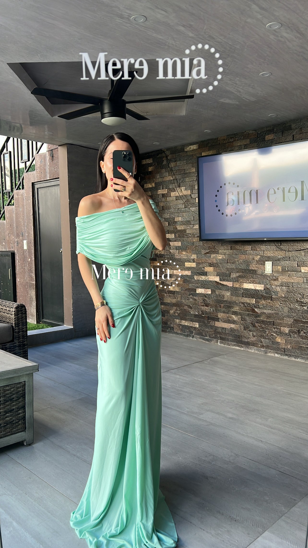 Vestido plisado nudo