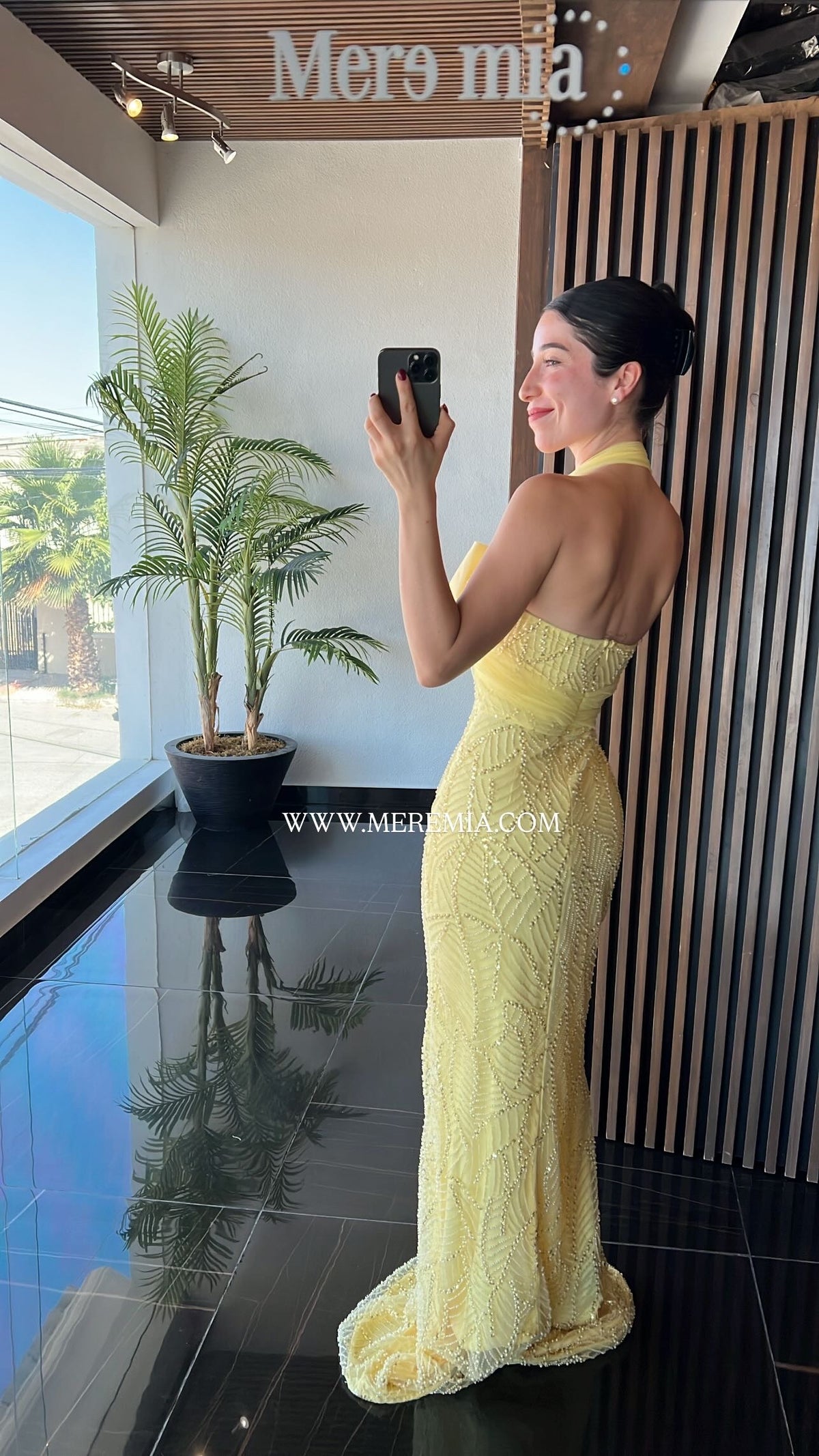 Vestido moño halter