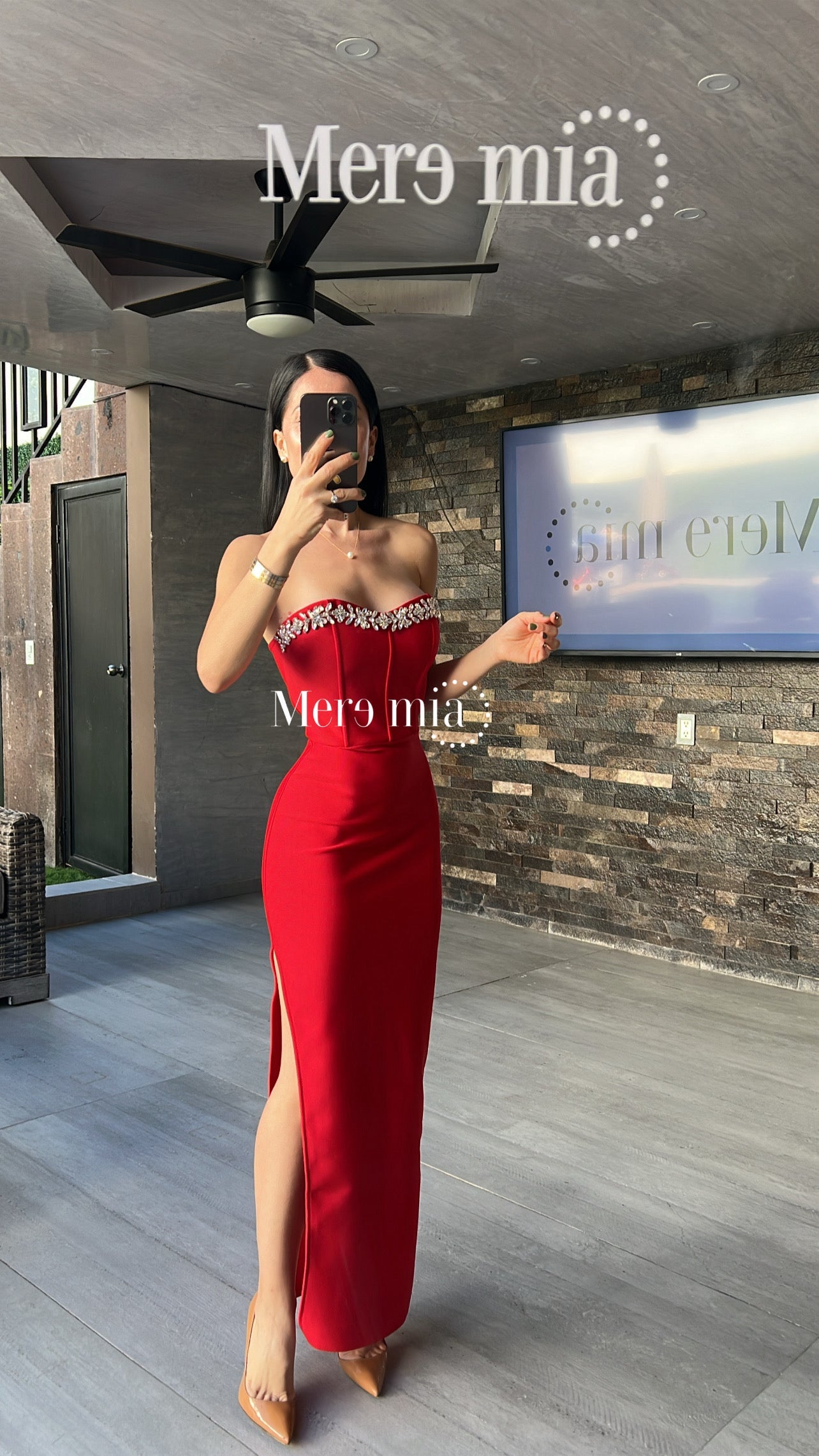 Vestido apl arr