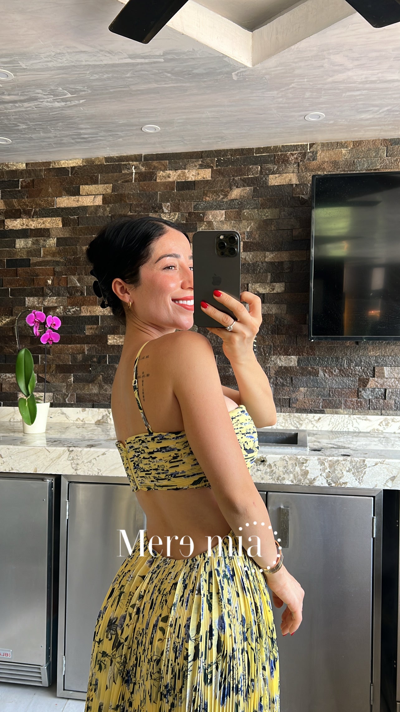 Vestido flores amarillo