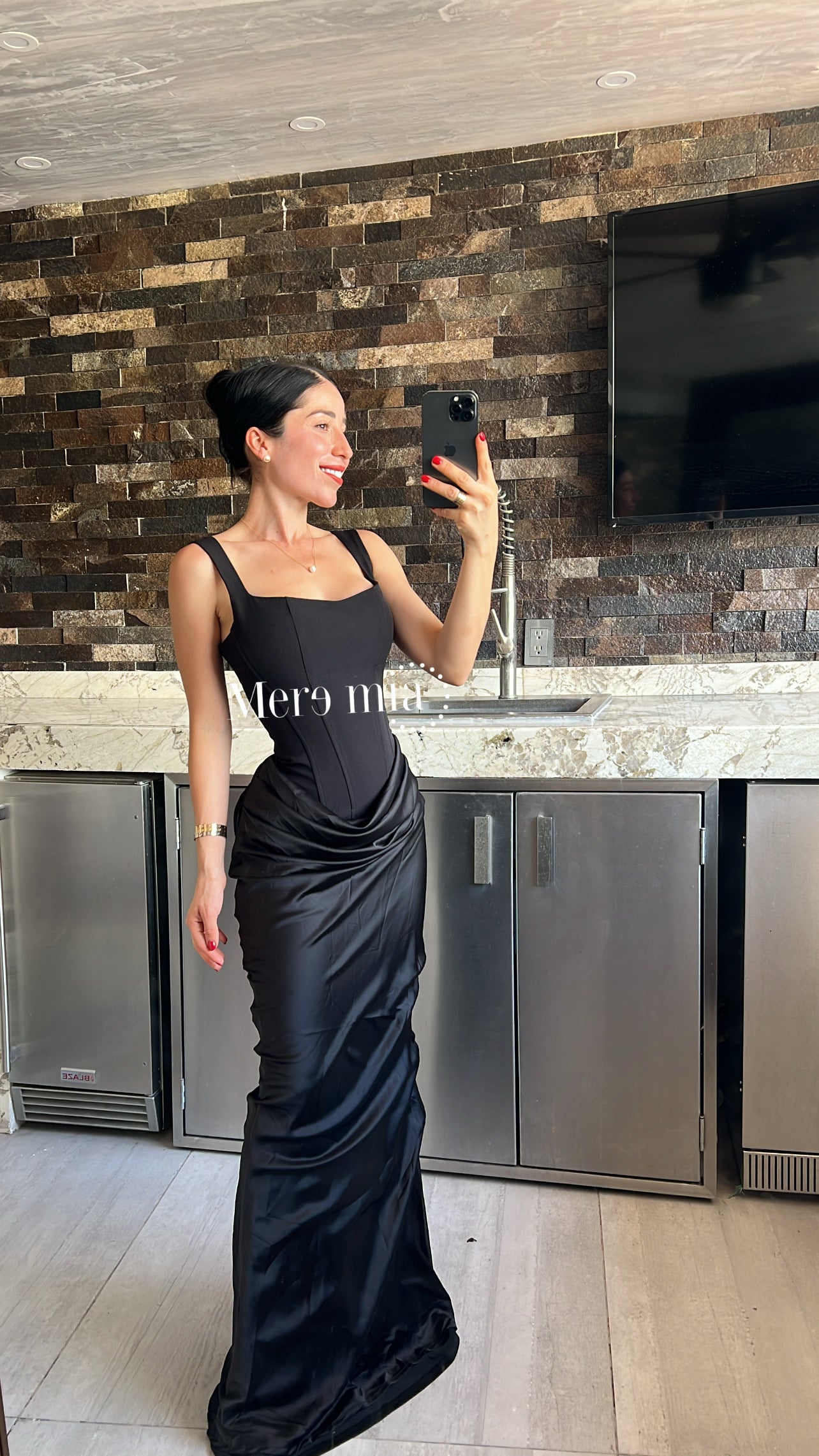 Vestido sat abajo plisado