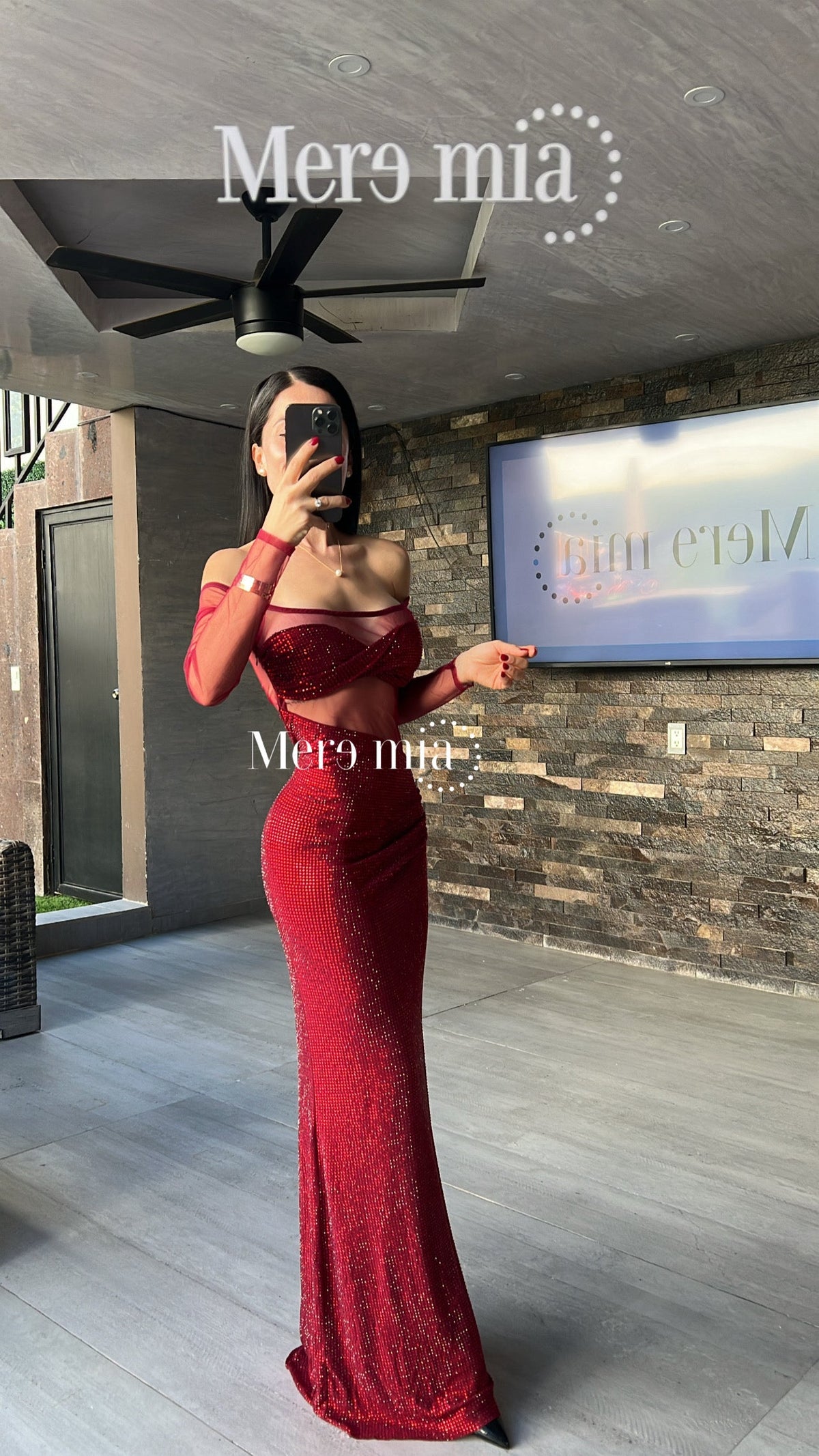 Vestido puntos ml malla