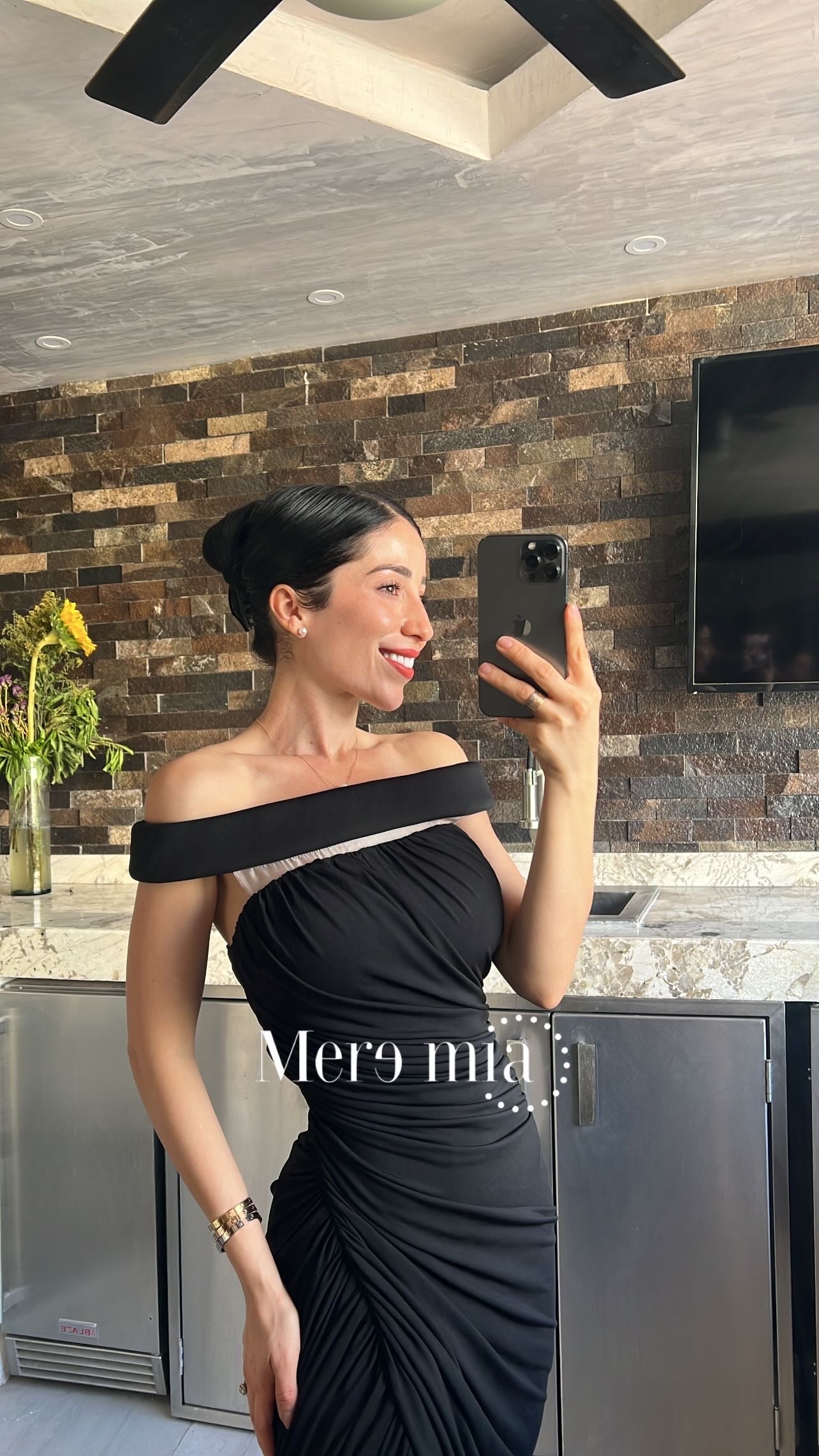 Vestido plisado malla tira