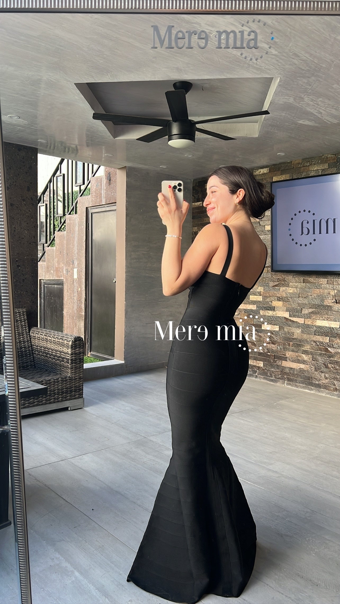 Vestido negro largo