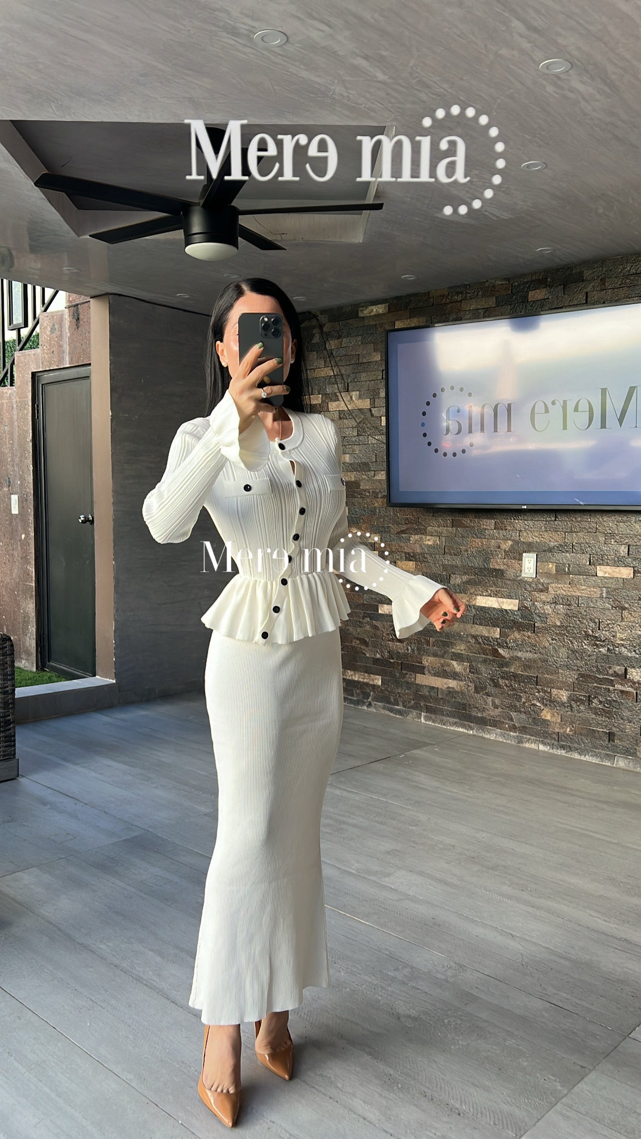 Conjunto blanco olanes asim