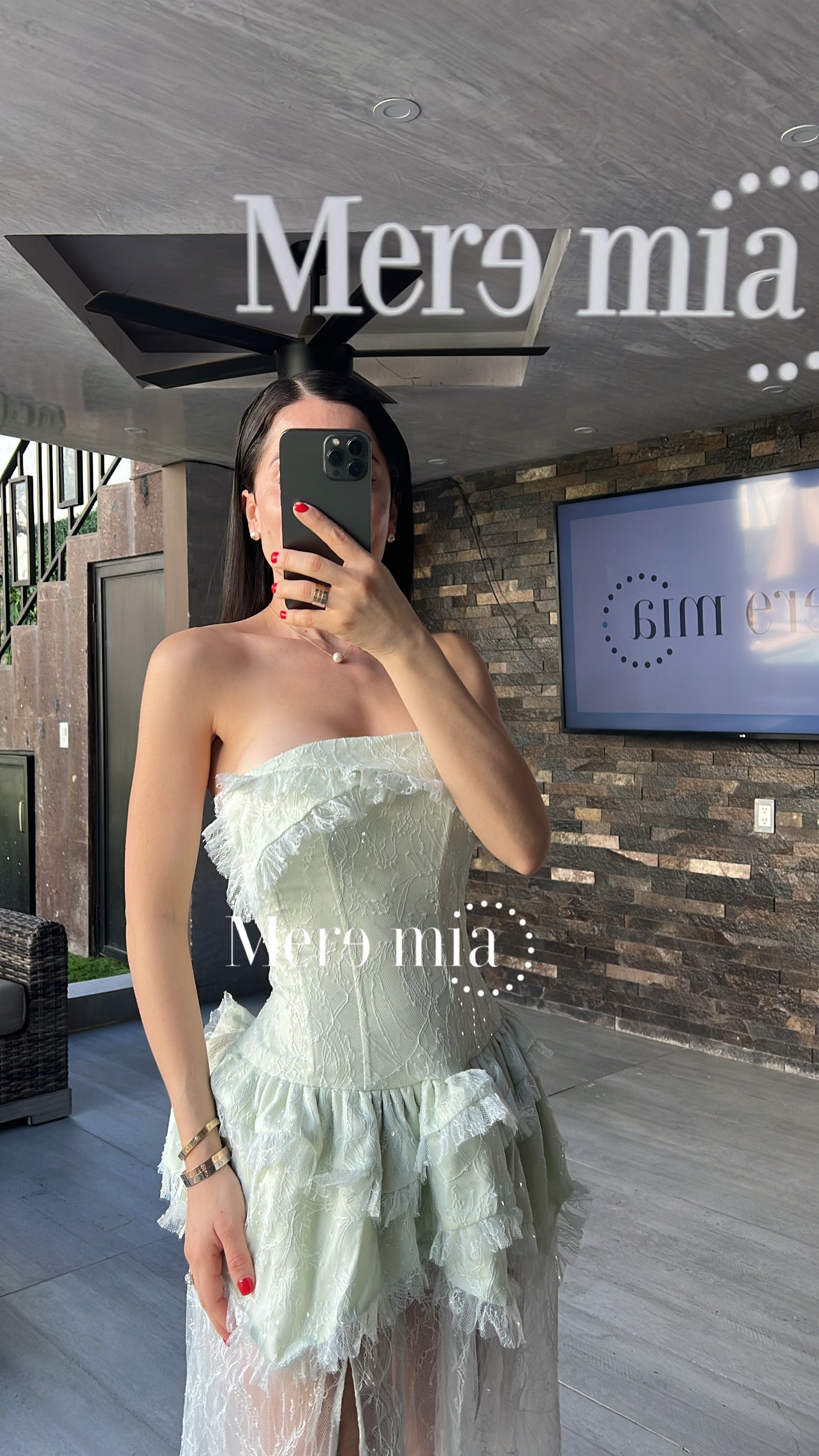 Vestido olan corr strapples