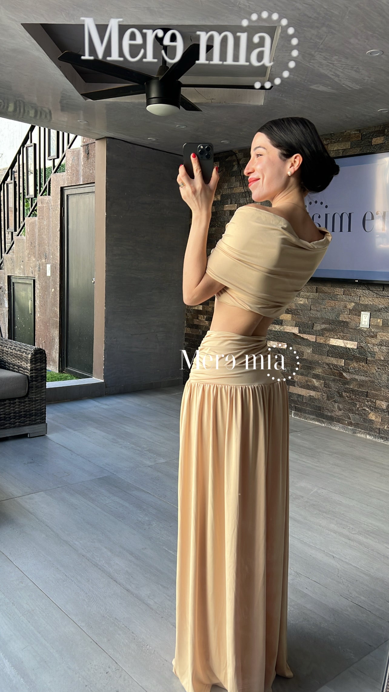 Conjunto plisado moño plisado