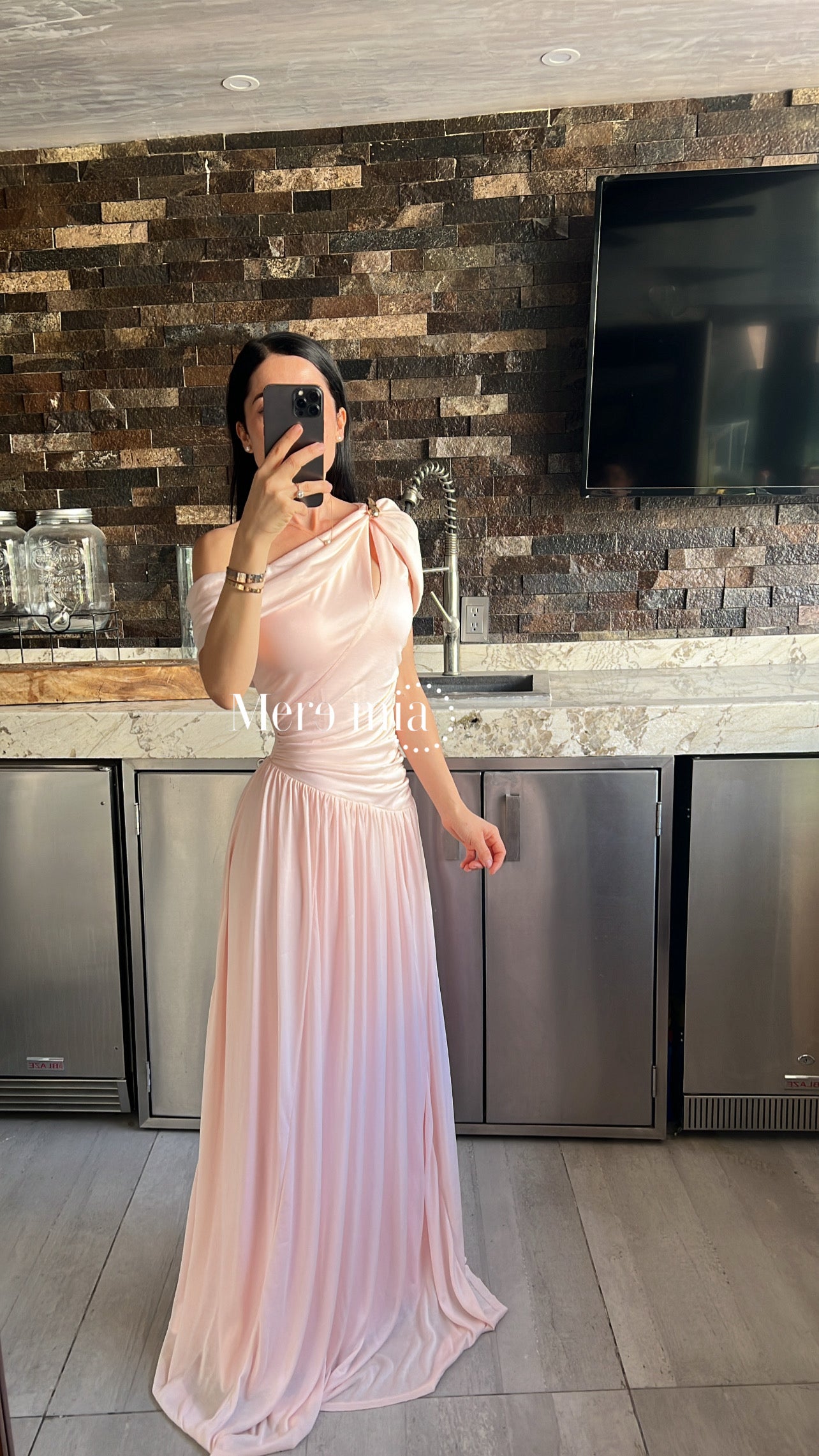 Vestido olan plisado str