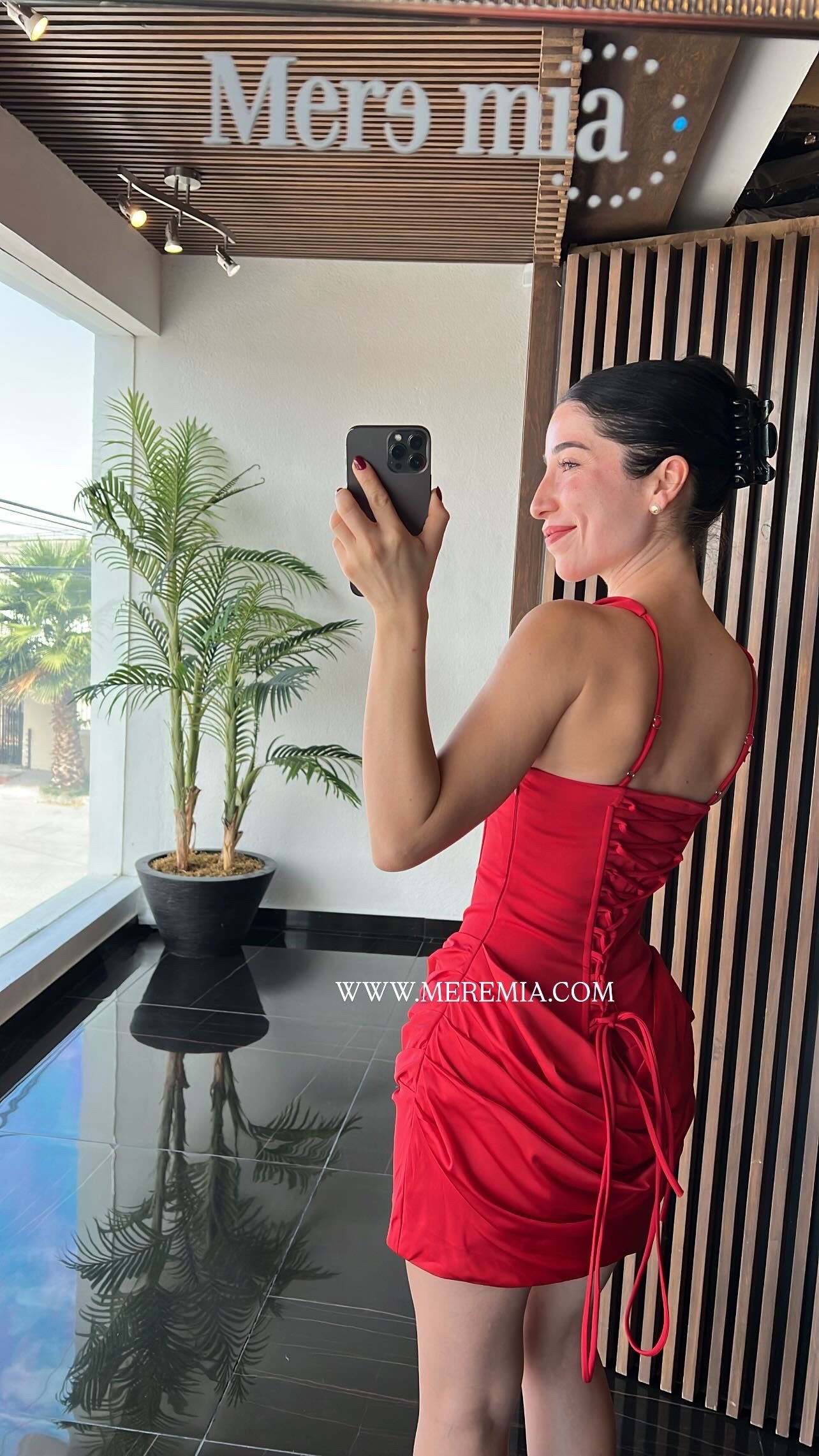 Vestido corset corto sat