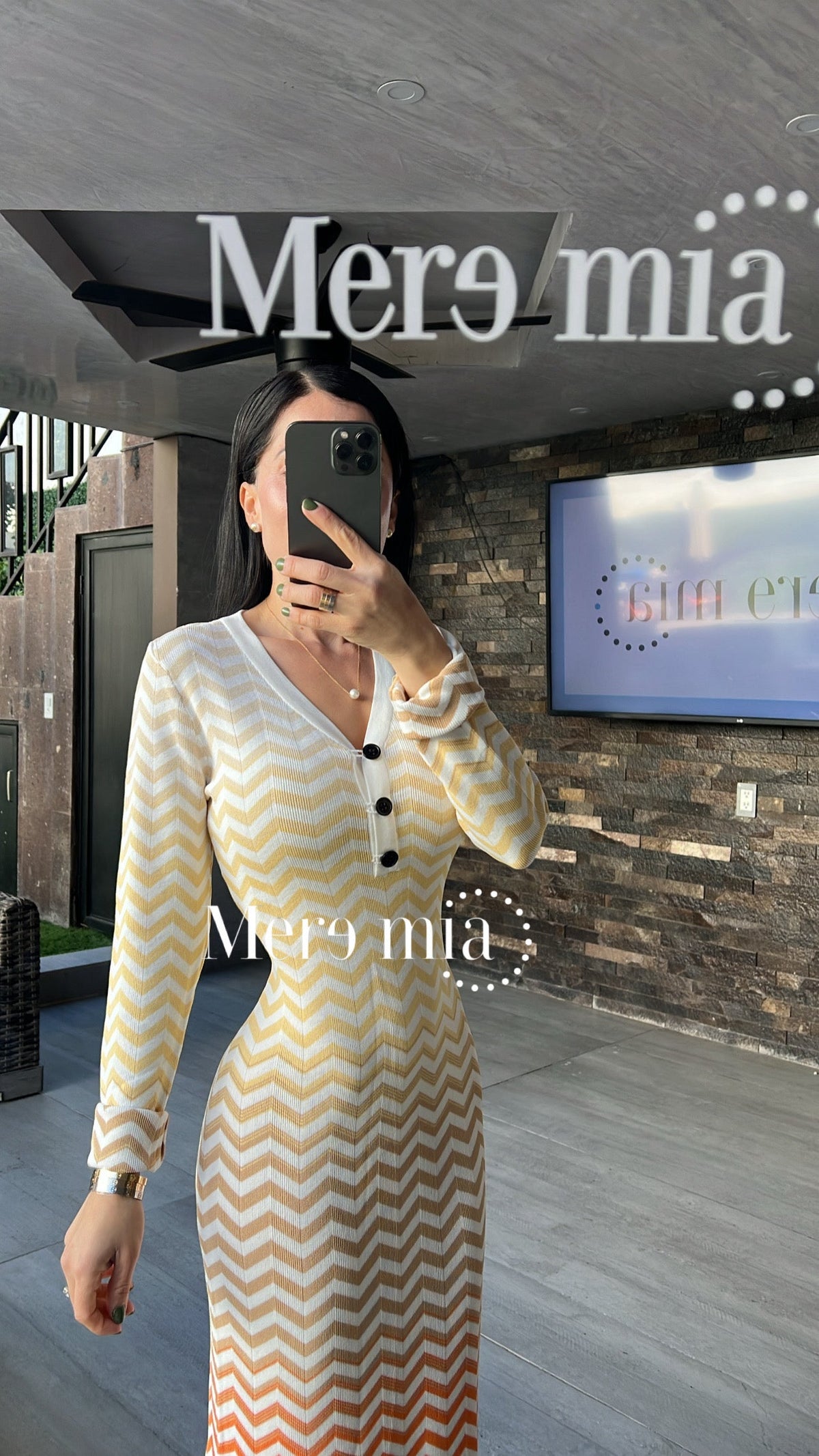 Vestido zic zac