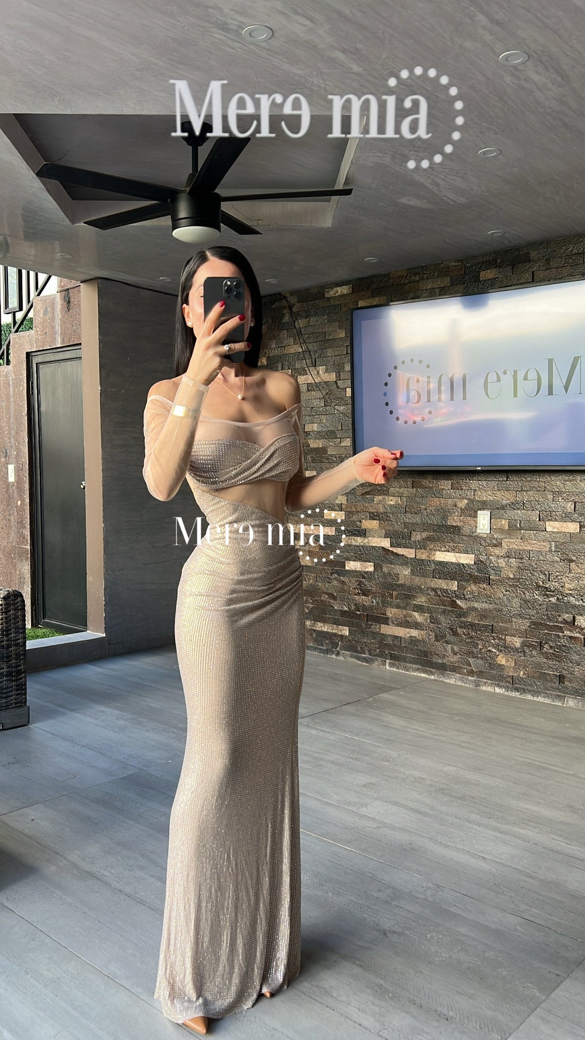 Vestido puntos ml malla