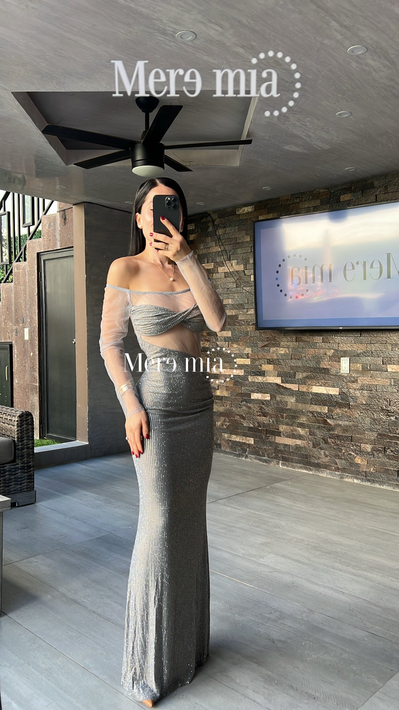 Vestido puntos ml malla