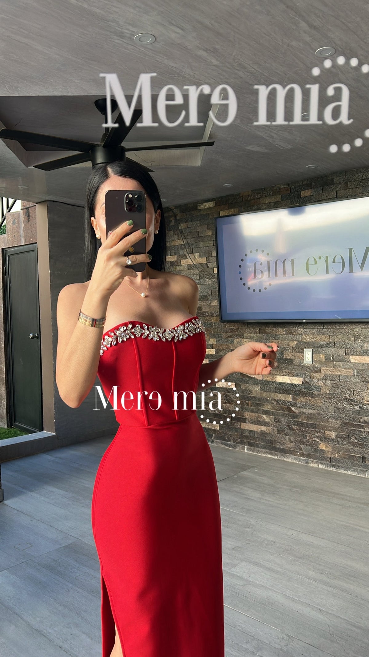 Vestido apl arr