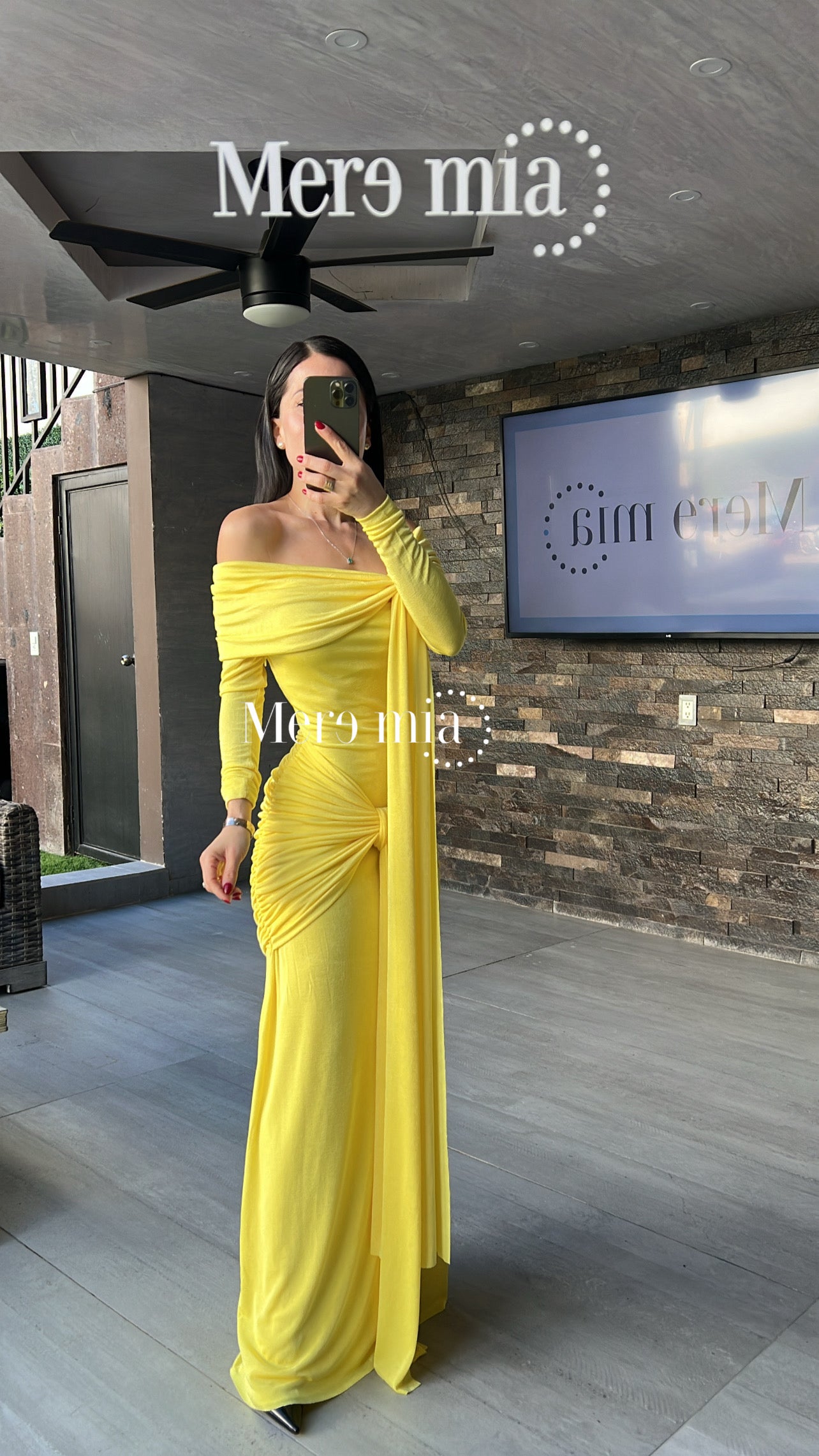 Vestido ml lado nudo