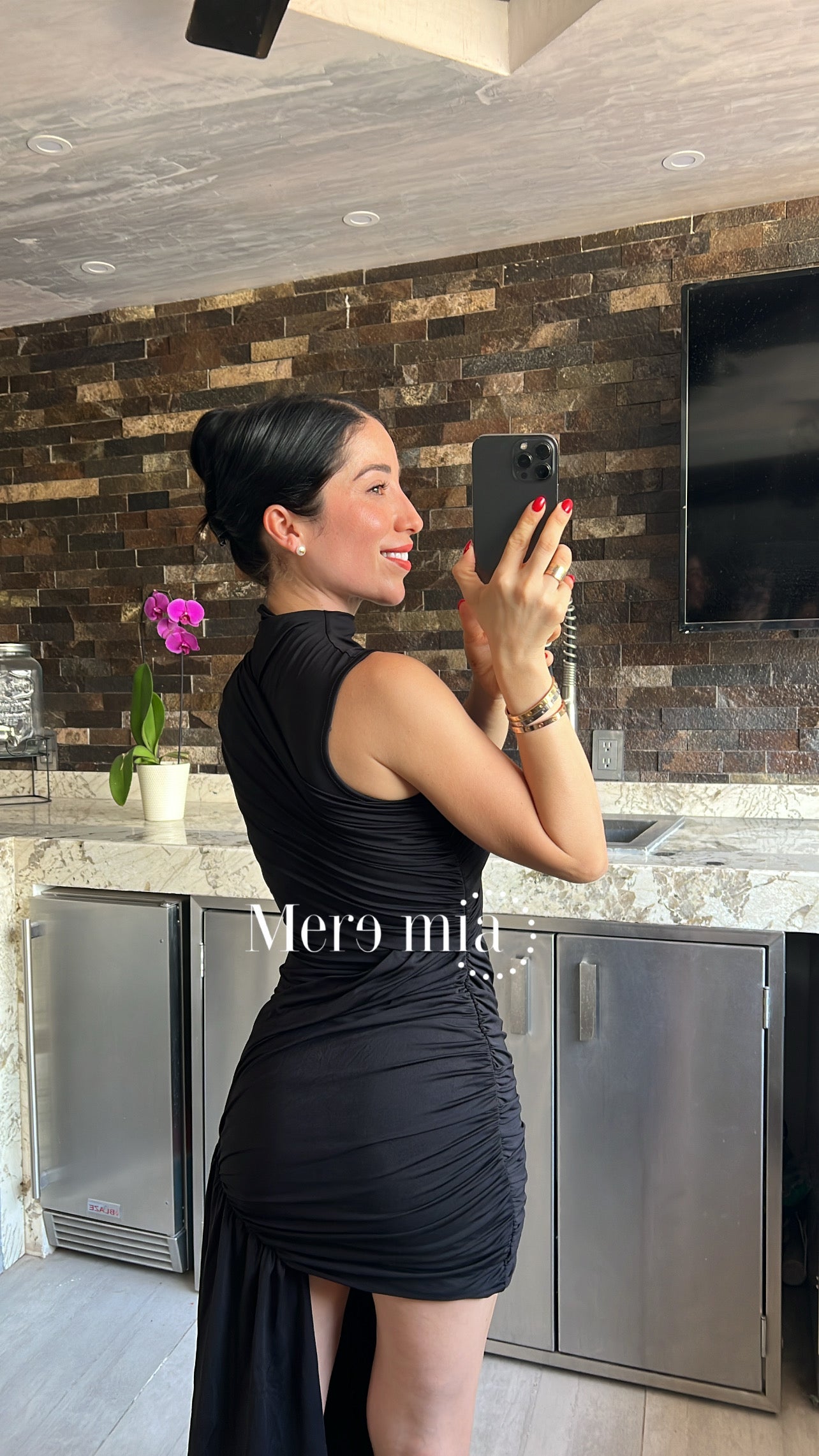Vestido cruzado estola