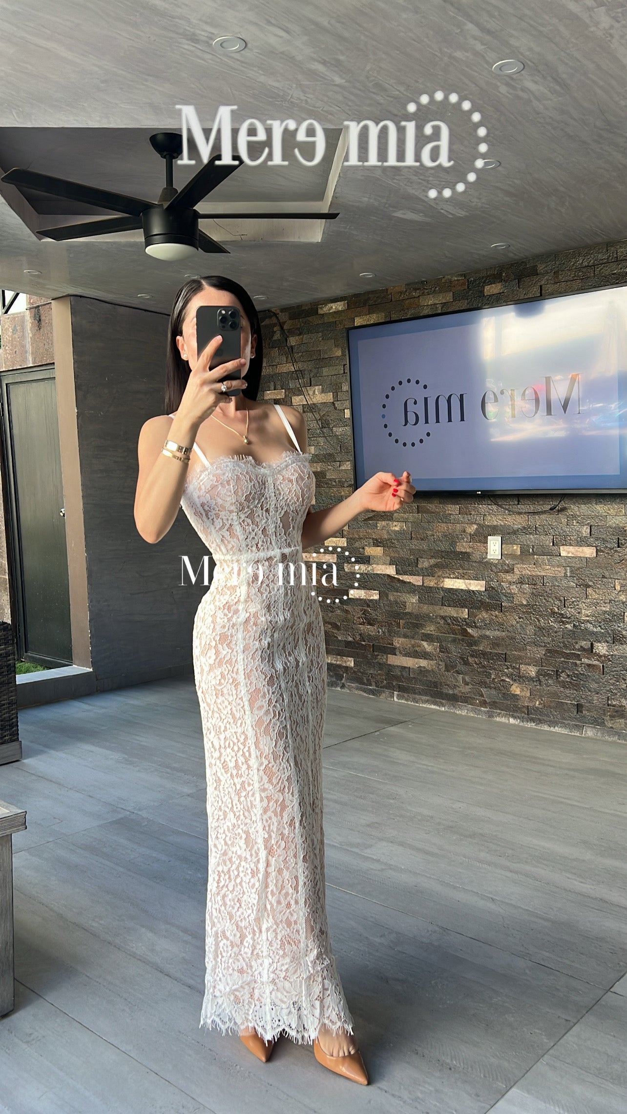 Vestido blanco encaje