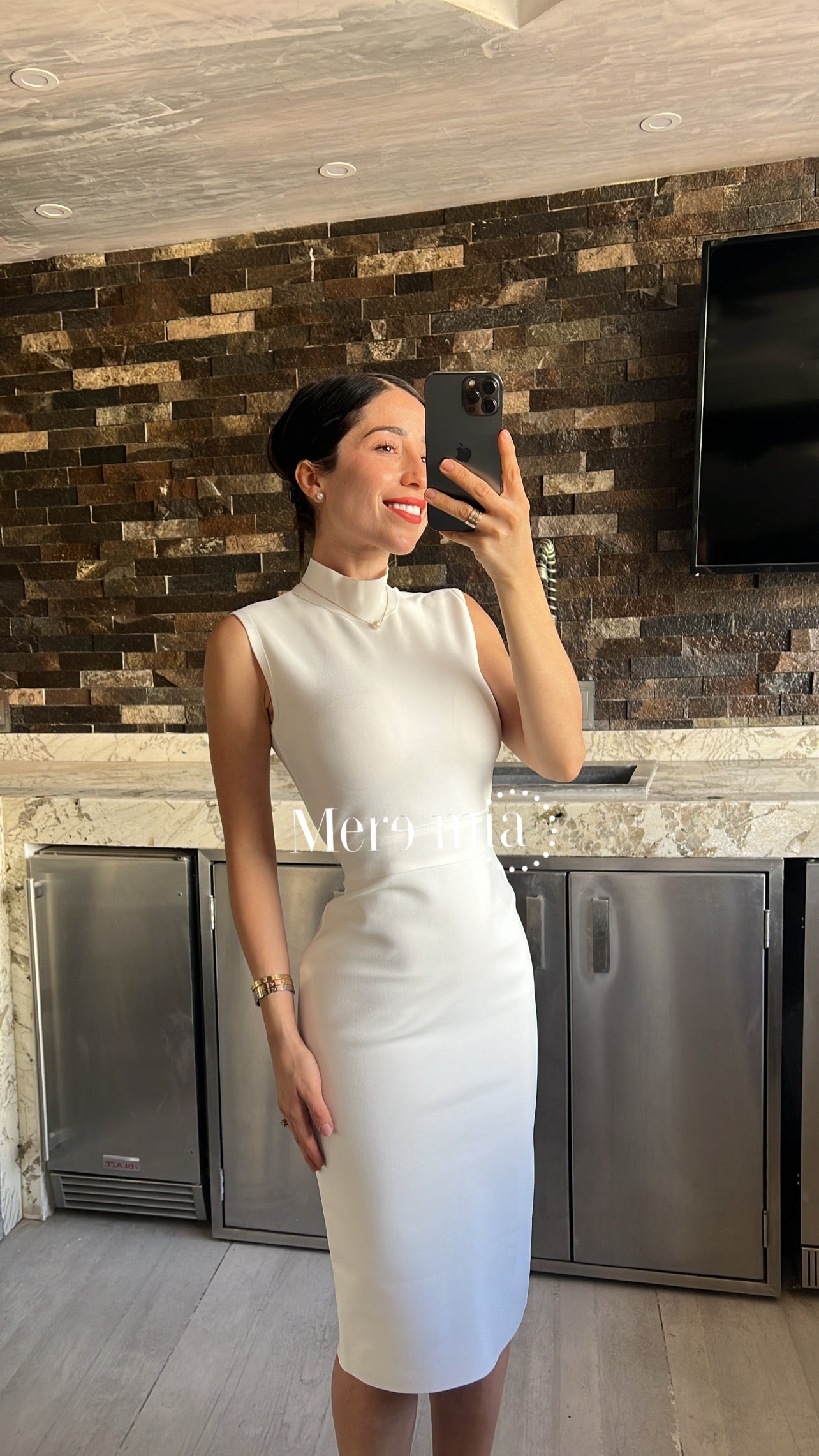 Vestido blanco cuello