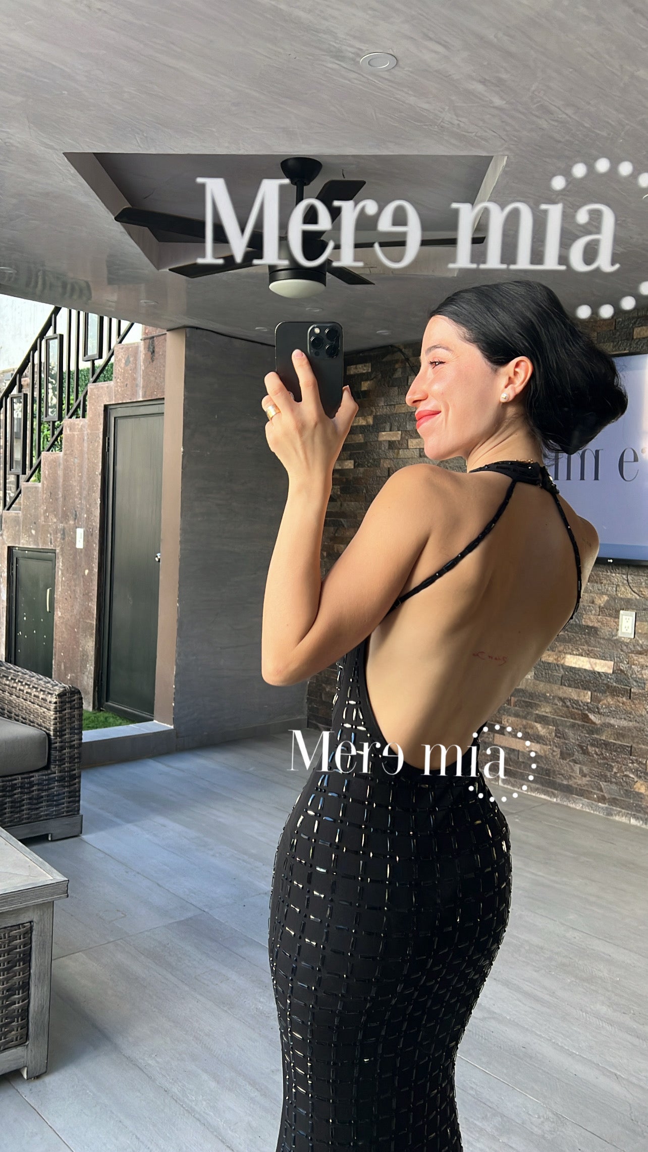 Vestido negro apl