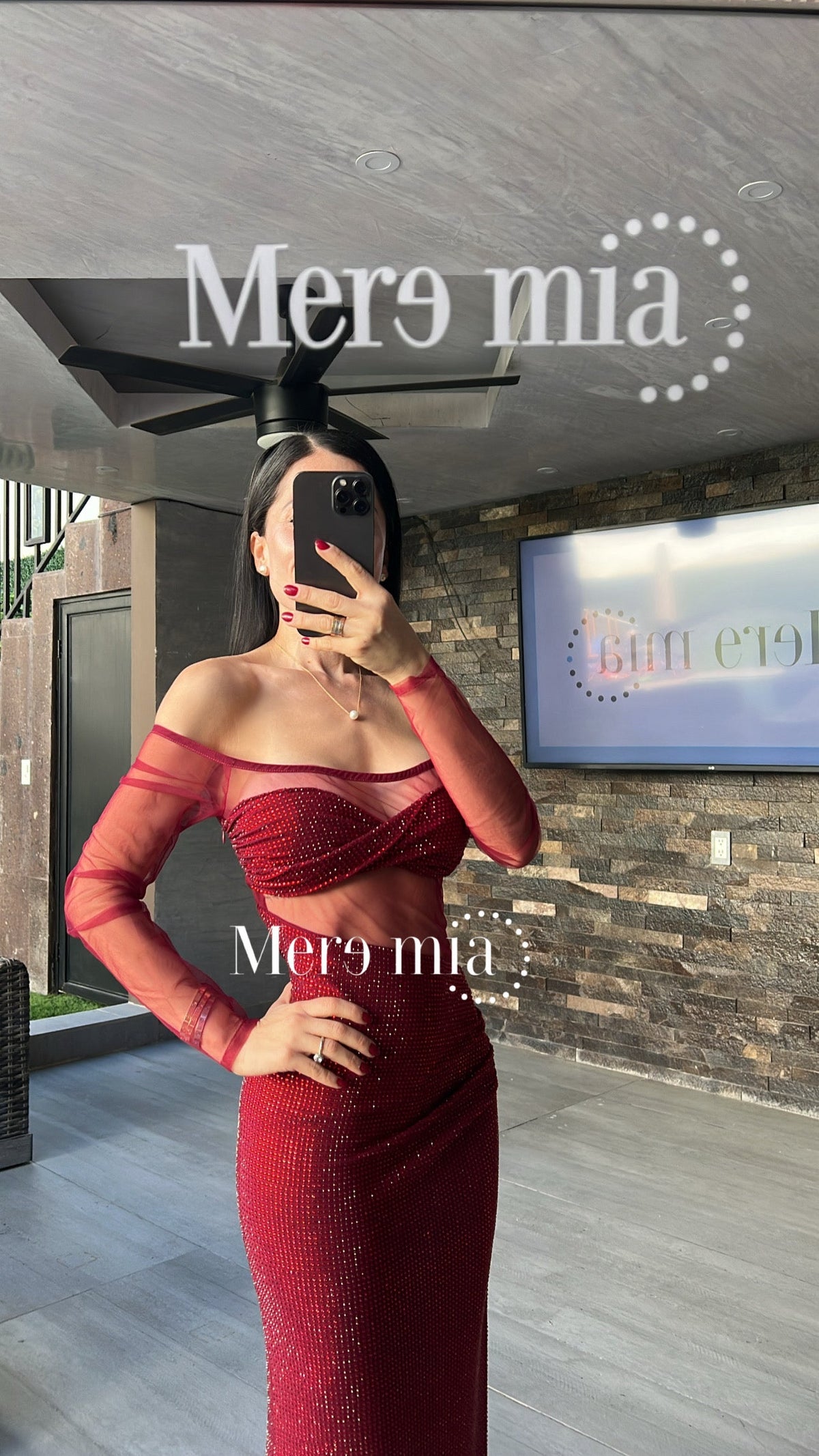 Vestido puntos ml malla