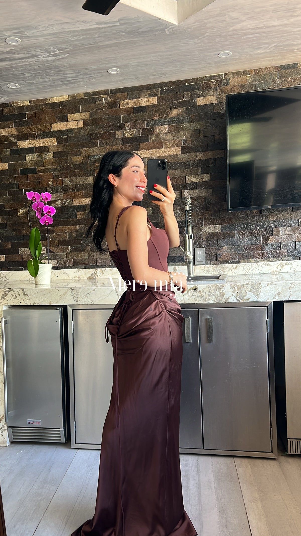 Vestido sat abajo plisado