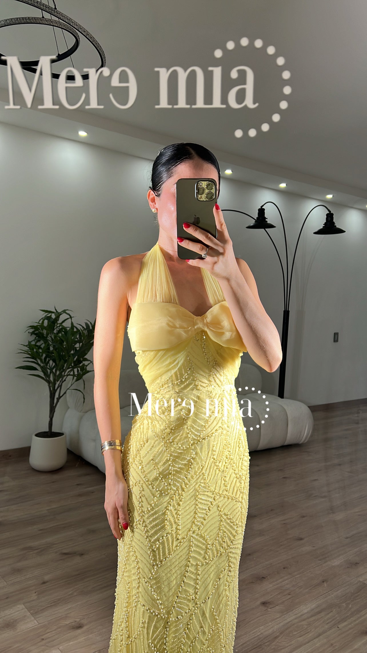 Vestido moño halter
