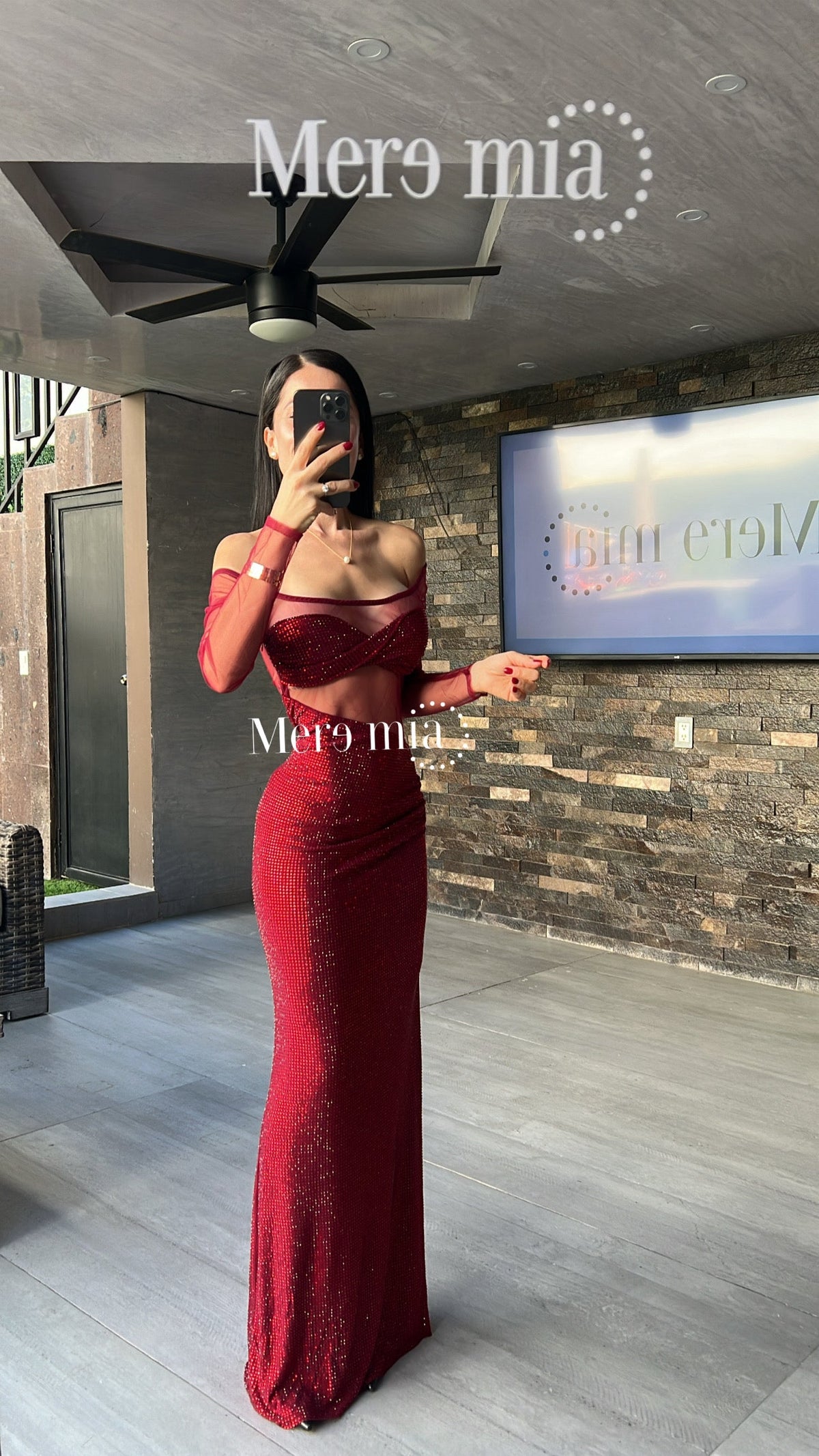 Vestido puntos ml malla