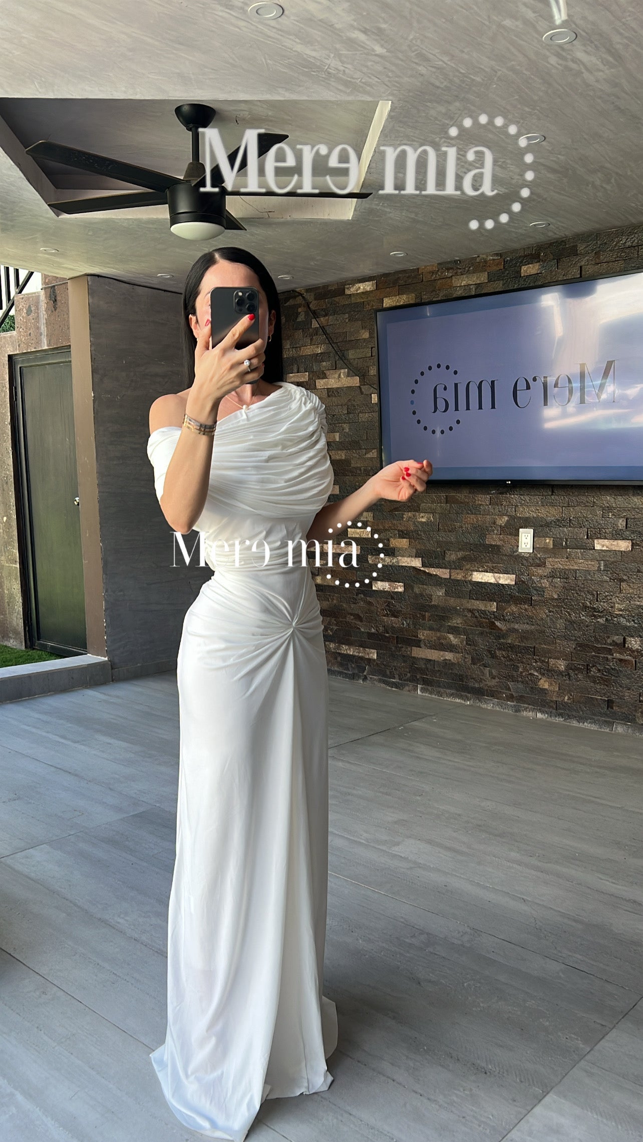 Vestido plisado nudo