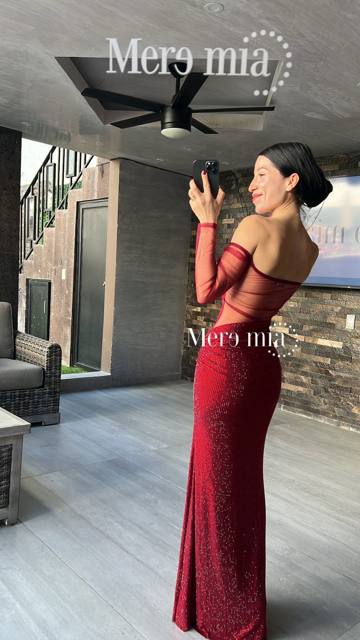 Vestido puntos ml malla