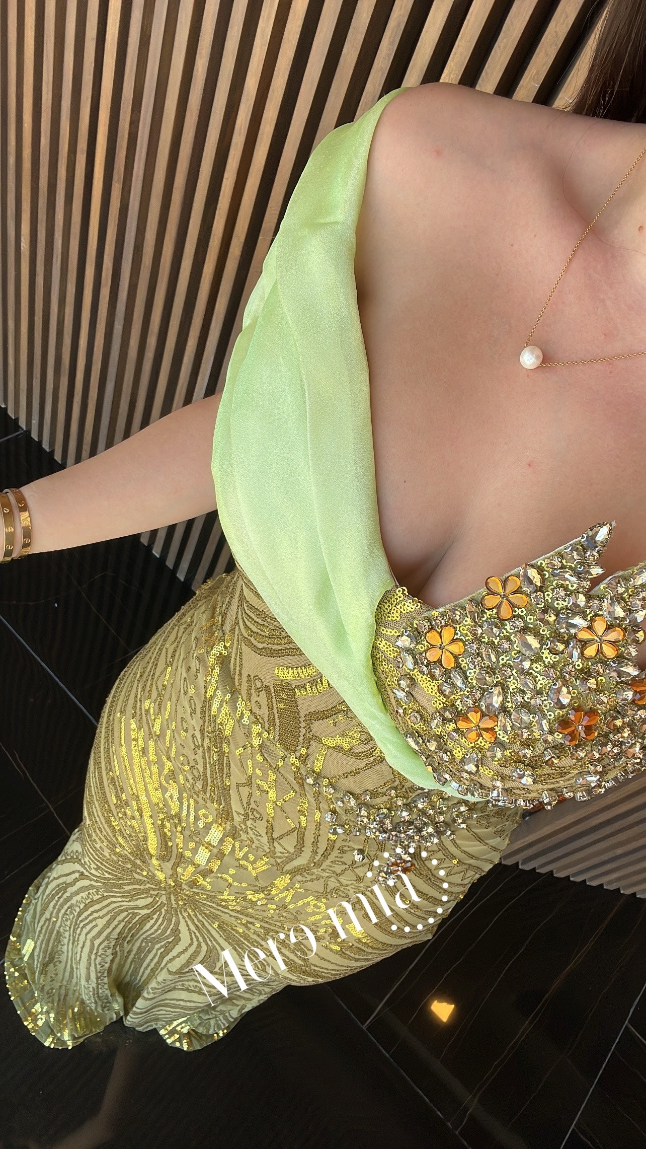 Vestido verde pist