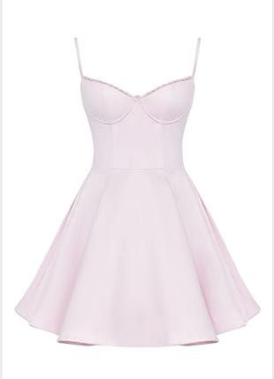 Vestido rosa sat tul