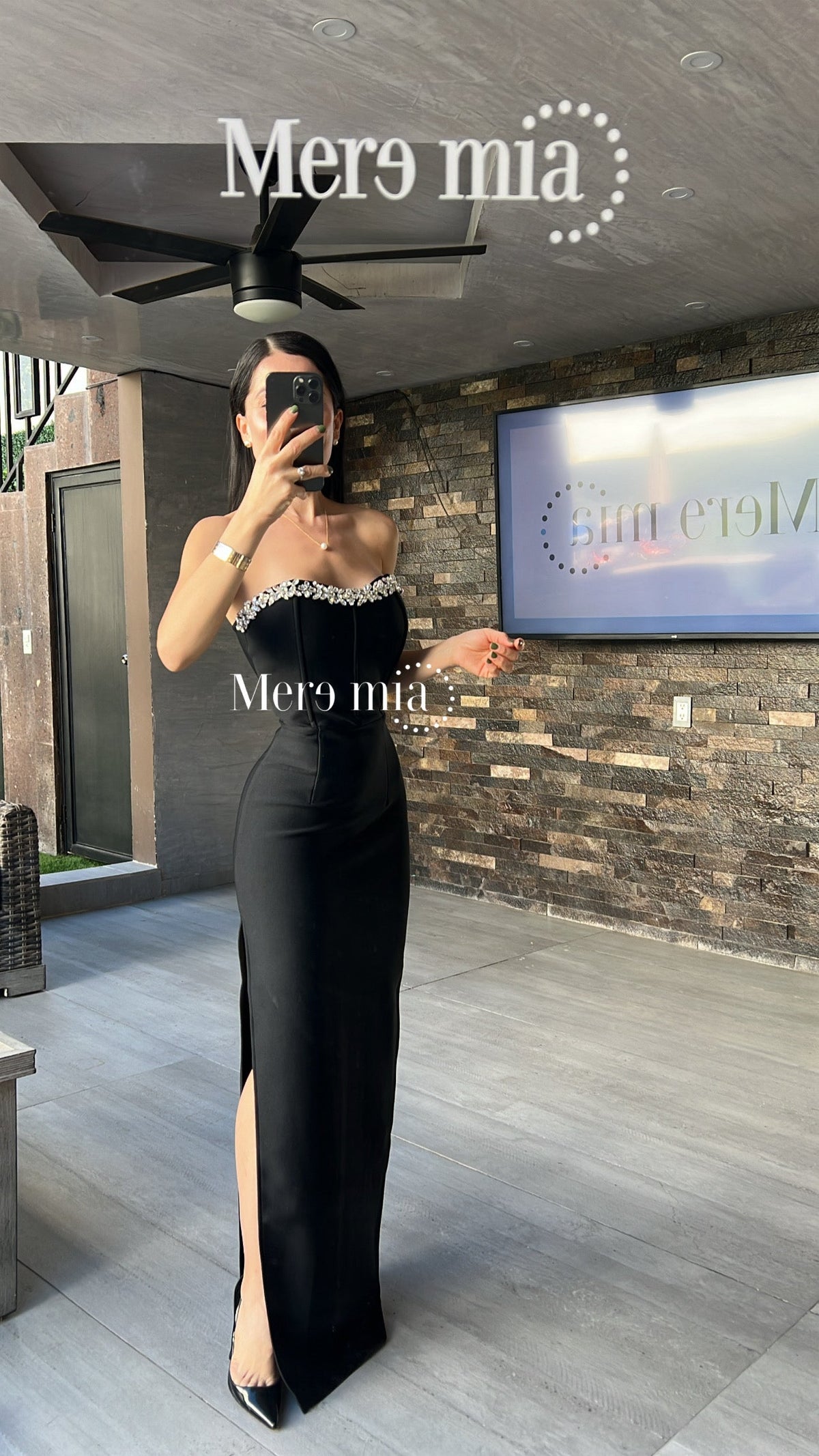 Vestido apl arr