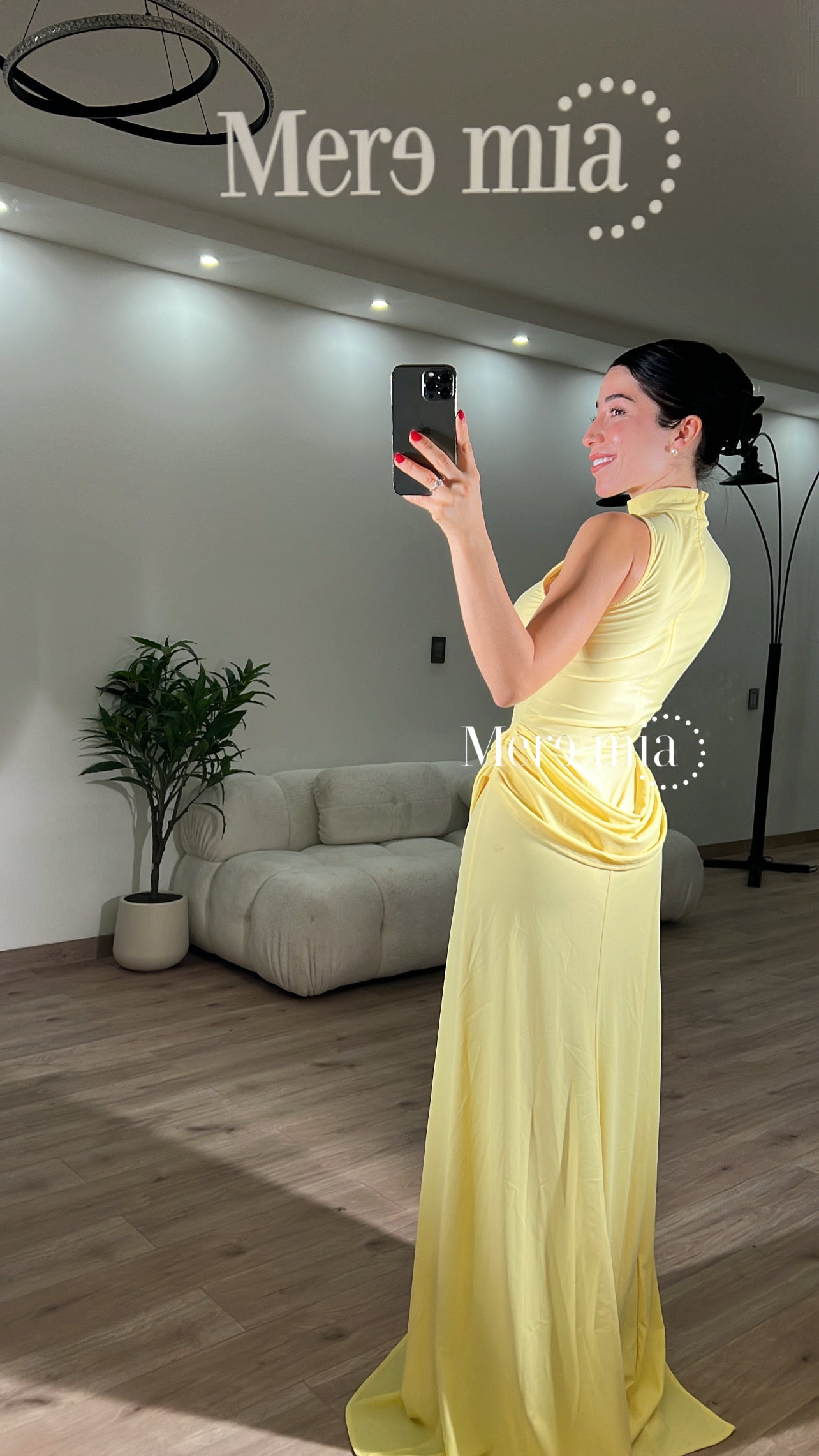 Vestido cuello drapp U