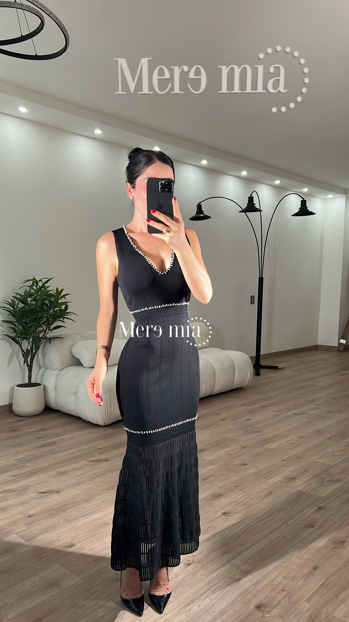 Vestido escote v