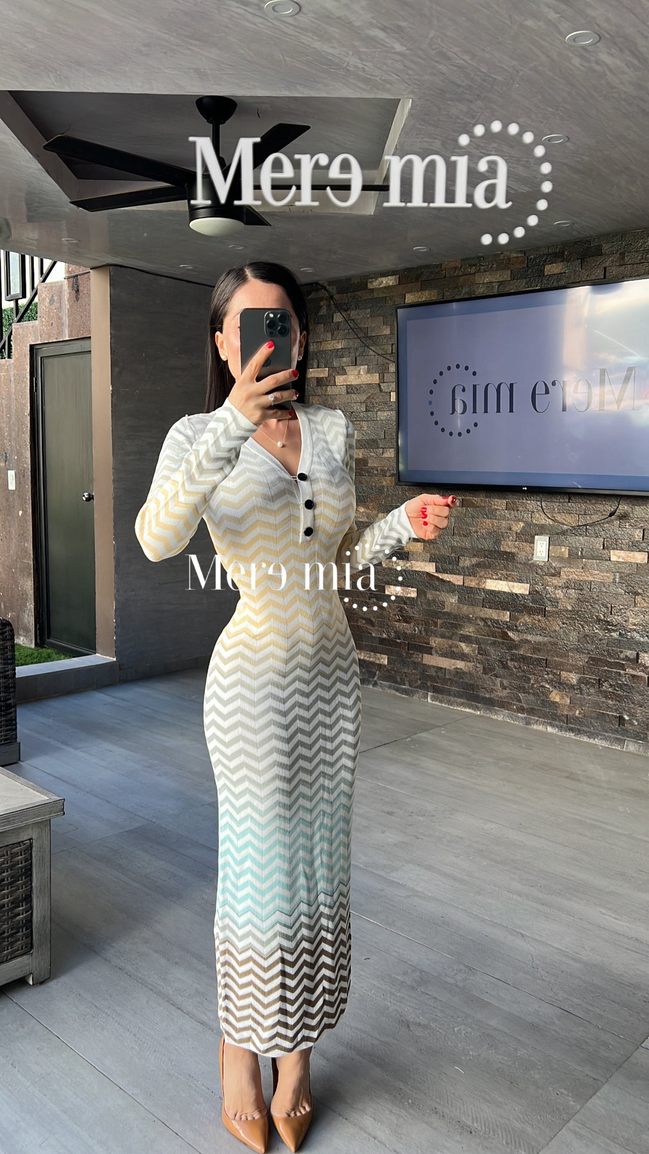 Vestido zic zac
