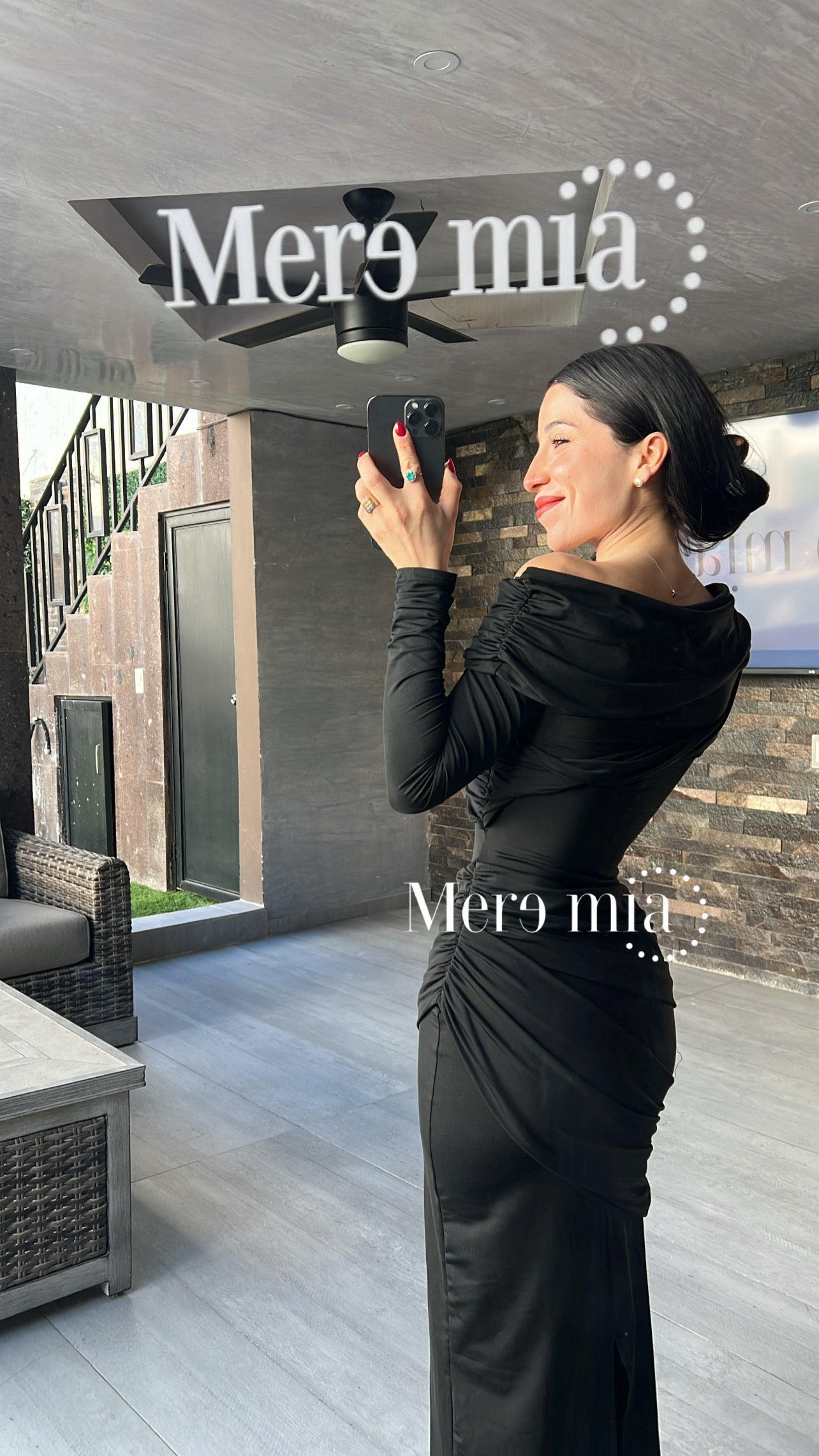Vestido plisado hombro ml